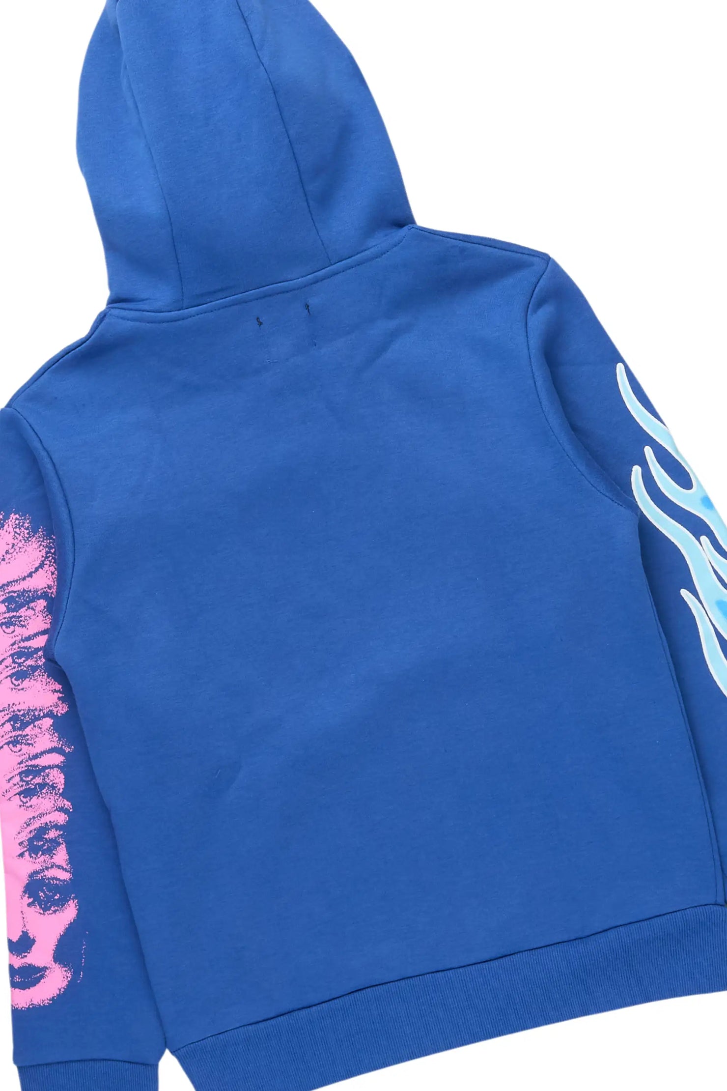 Boys Beno Royal Blue Hoodie/Stacked Jean Set