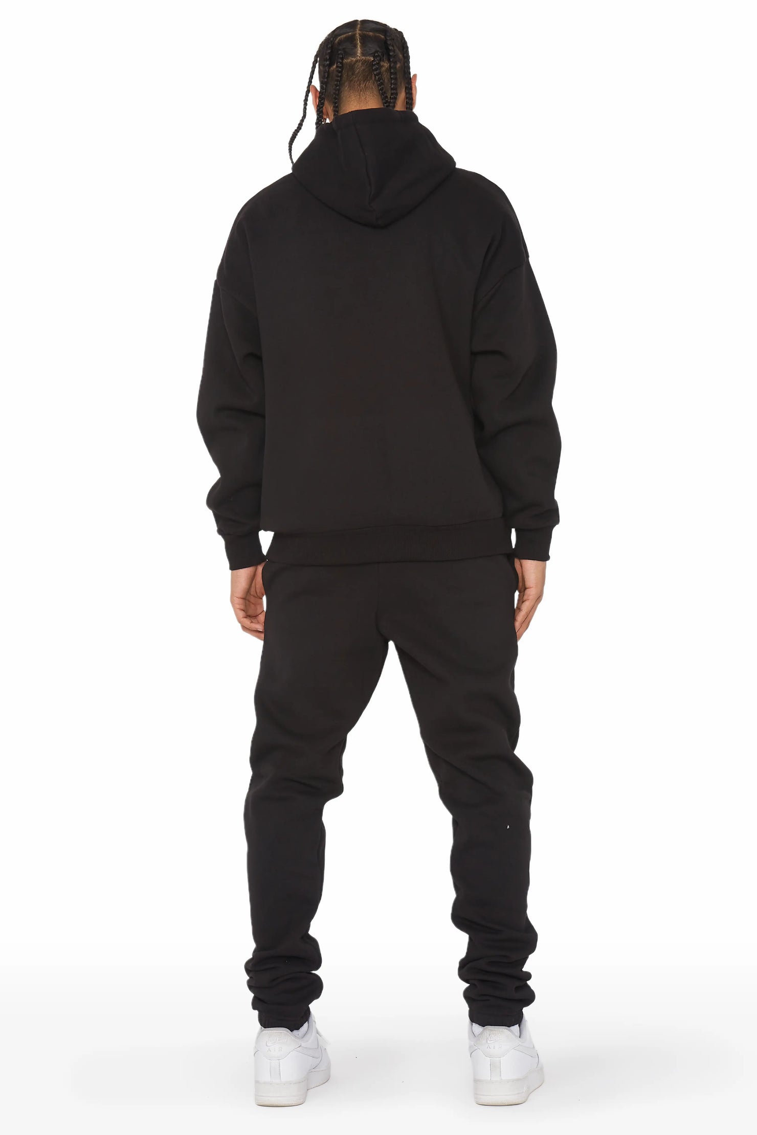 Sebas Black Relaxed Fit Track Set