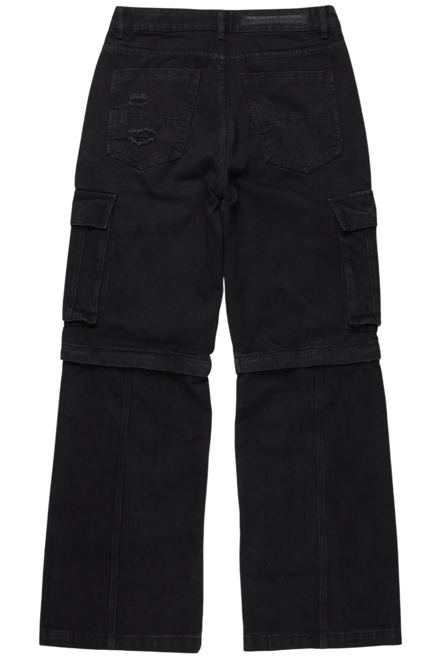 Rudo Black Painter Baggy Cargo Jean