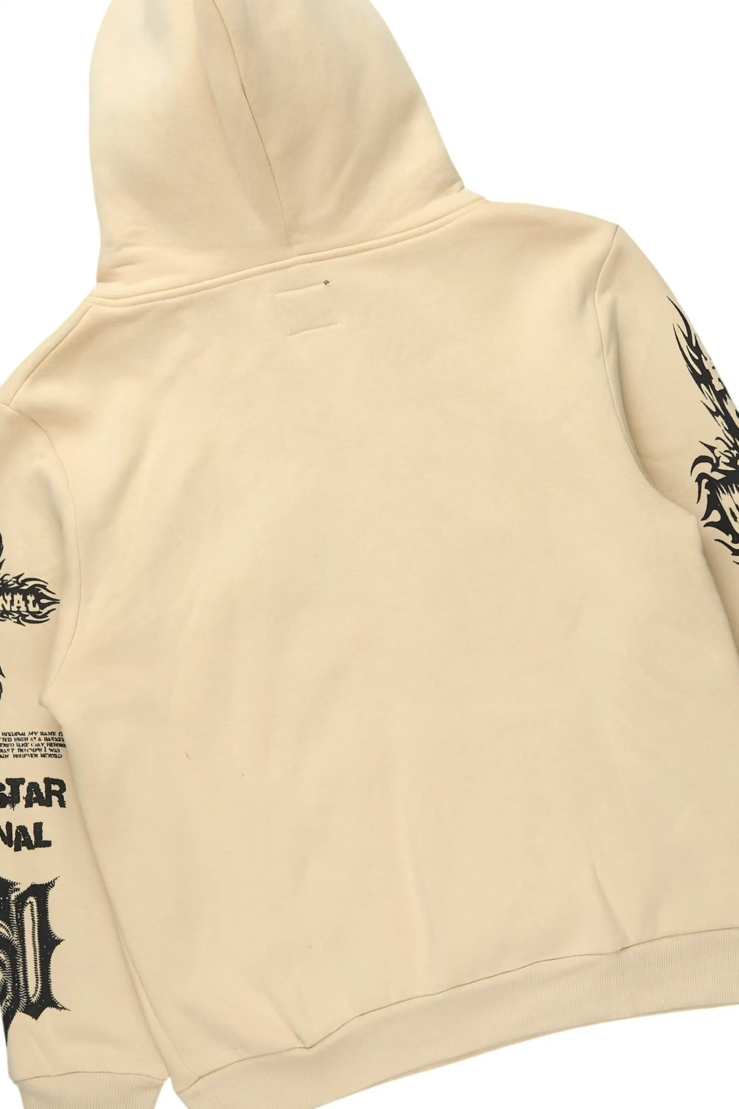 Raxil Beige/Black Hoodie/Stacked Track Set