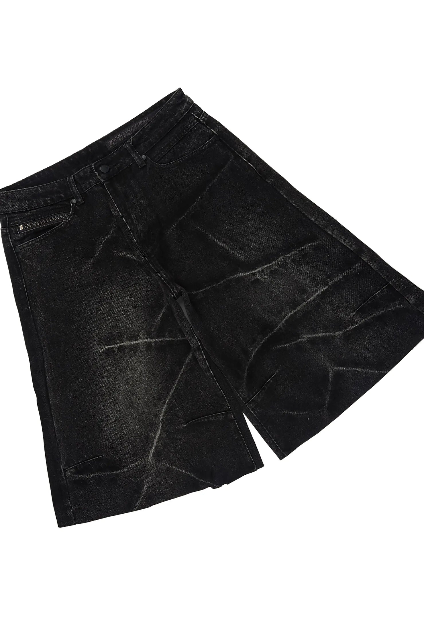 Kembi Black/ Dark Grey Oversized Graphic T-Shirt & Harlem Jean Short
