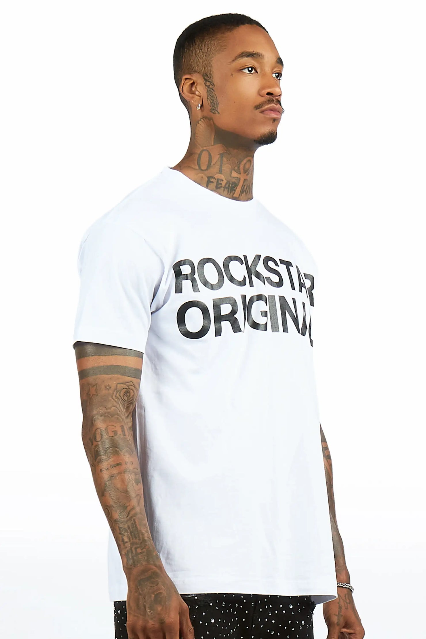 Keeth White Oversized Graphic T-Shirt