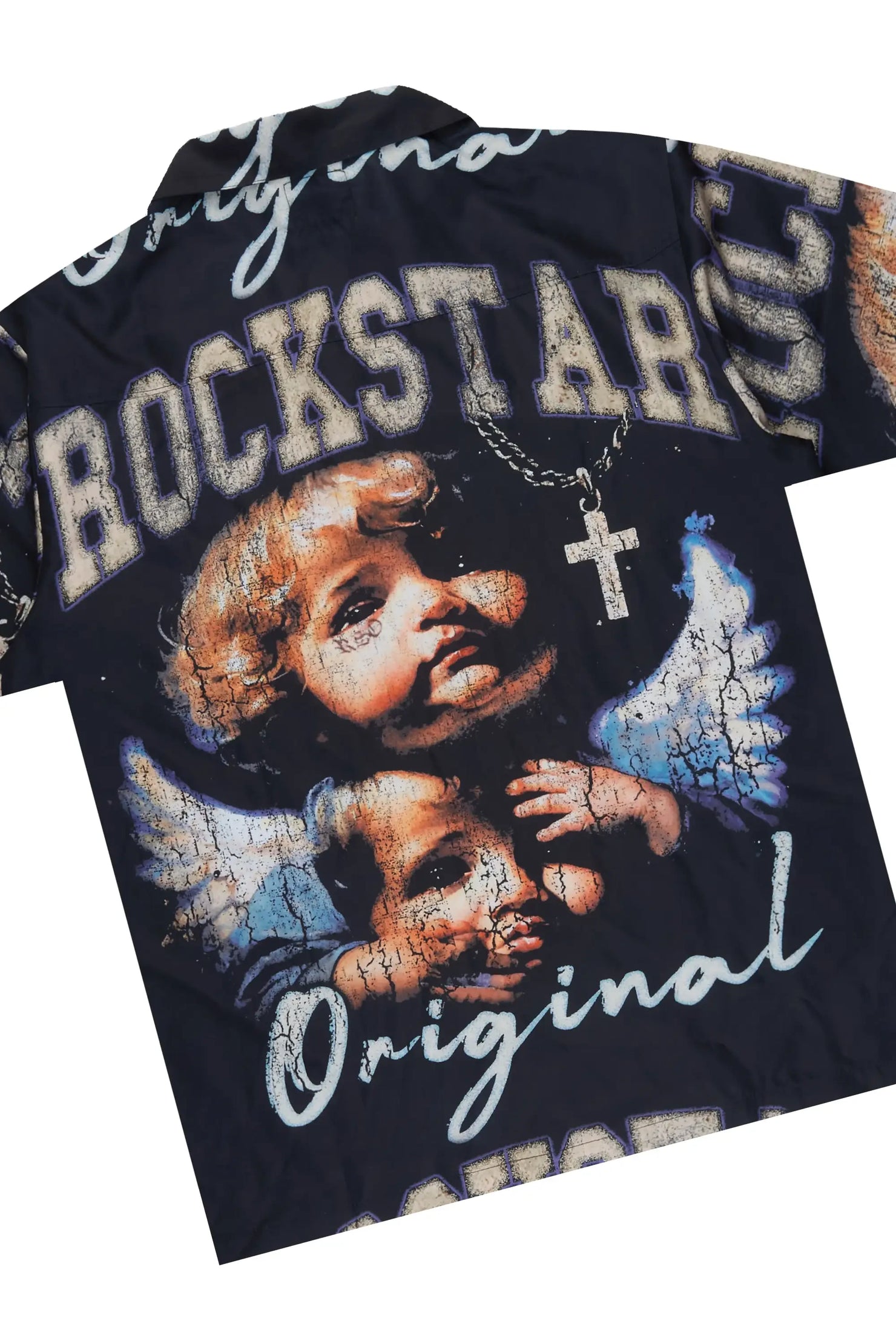 Boys Deiter Black Button Down Shirt/Short Set