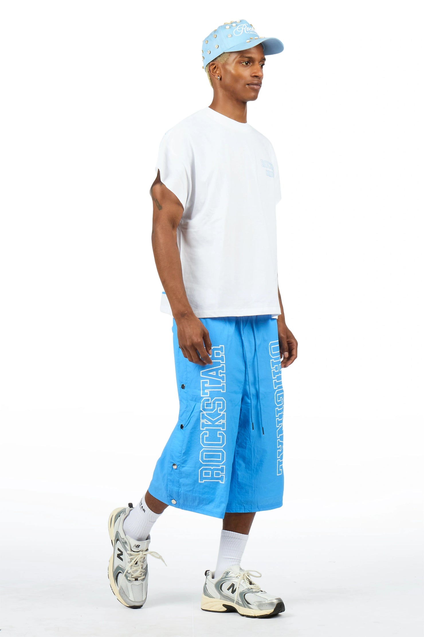 Lusent Blue Muscle Tee/Jort Set