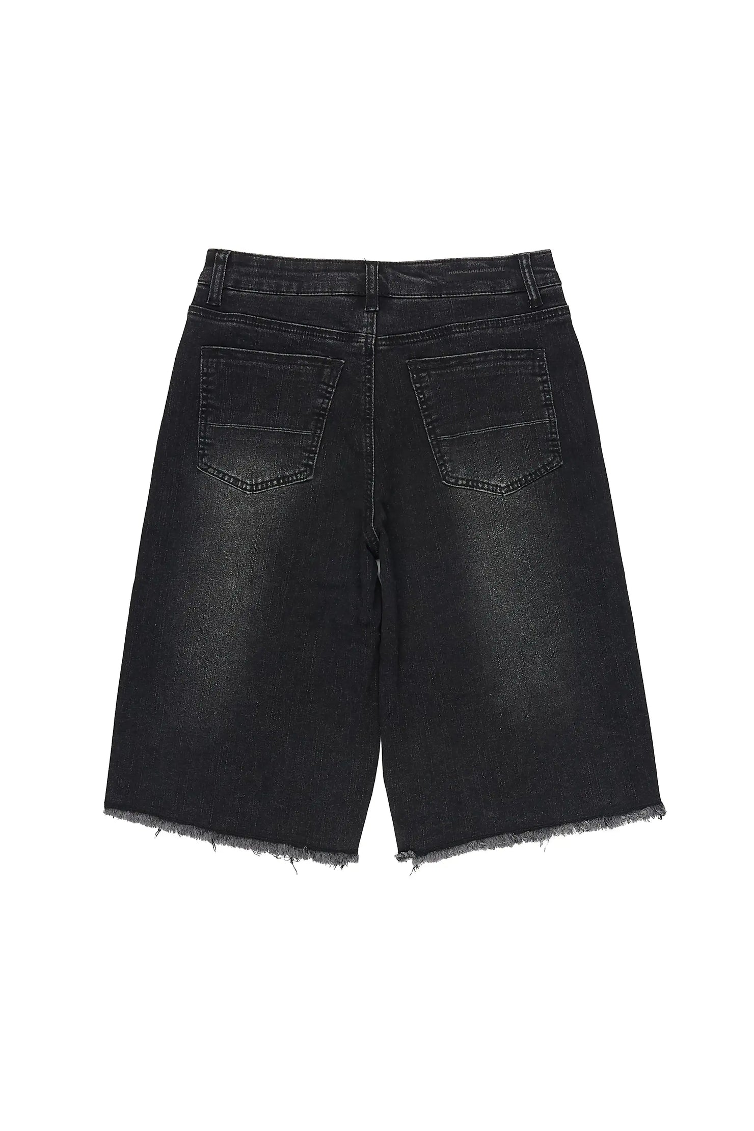 Boys Allex Black Baggy Jort