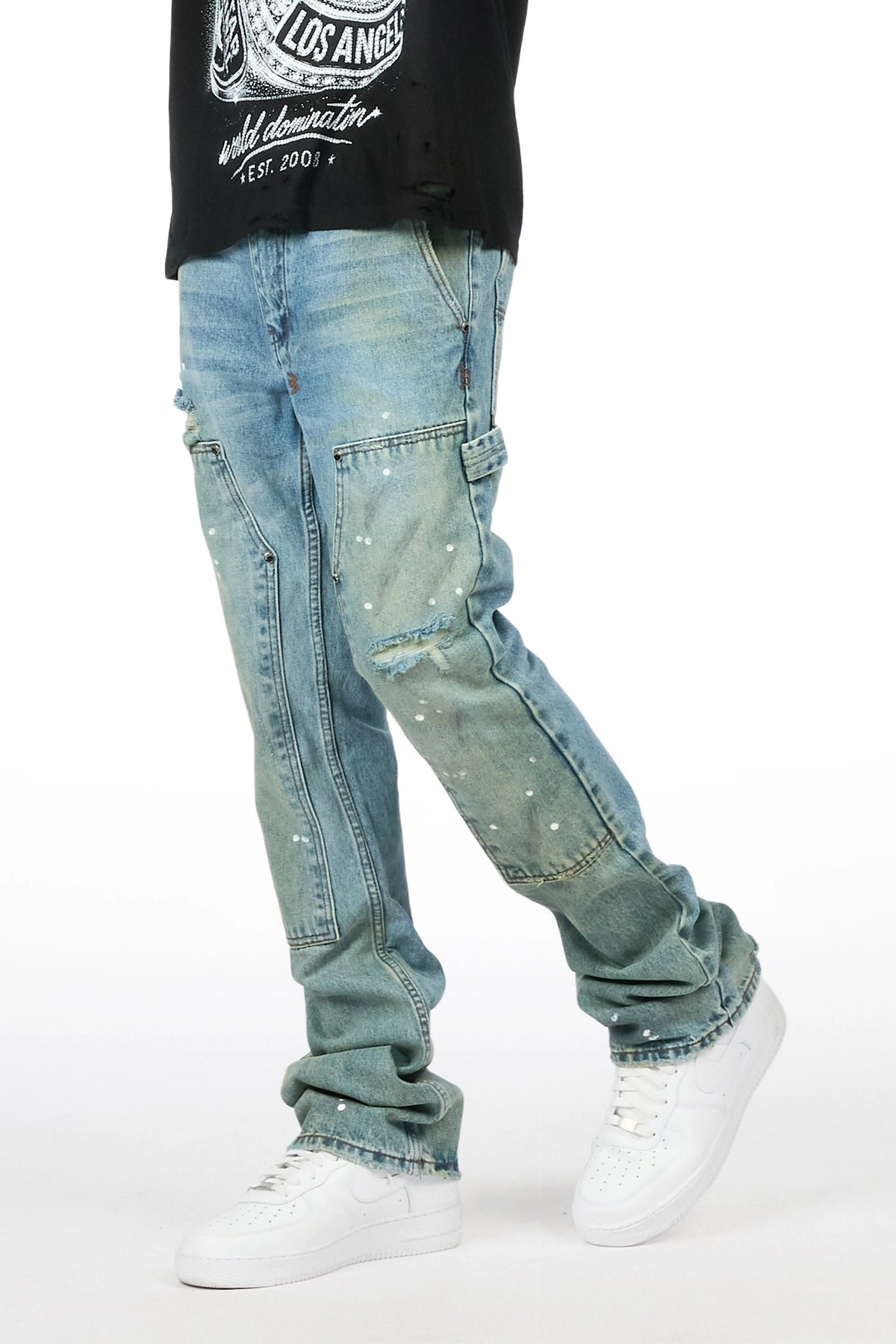 Wren Blue Stacked Fit Jean