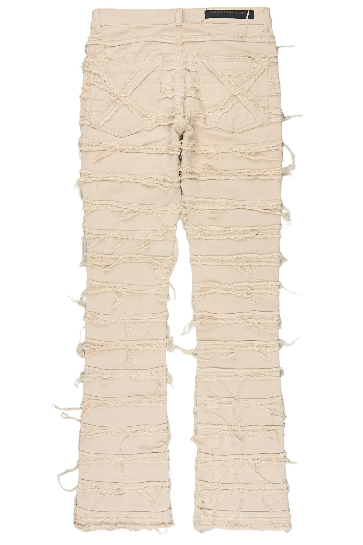 Garson Beige Stacked Fit Jean