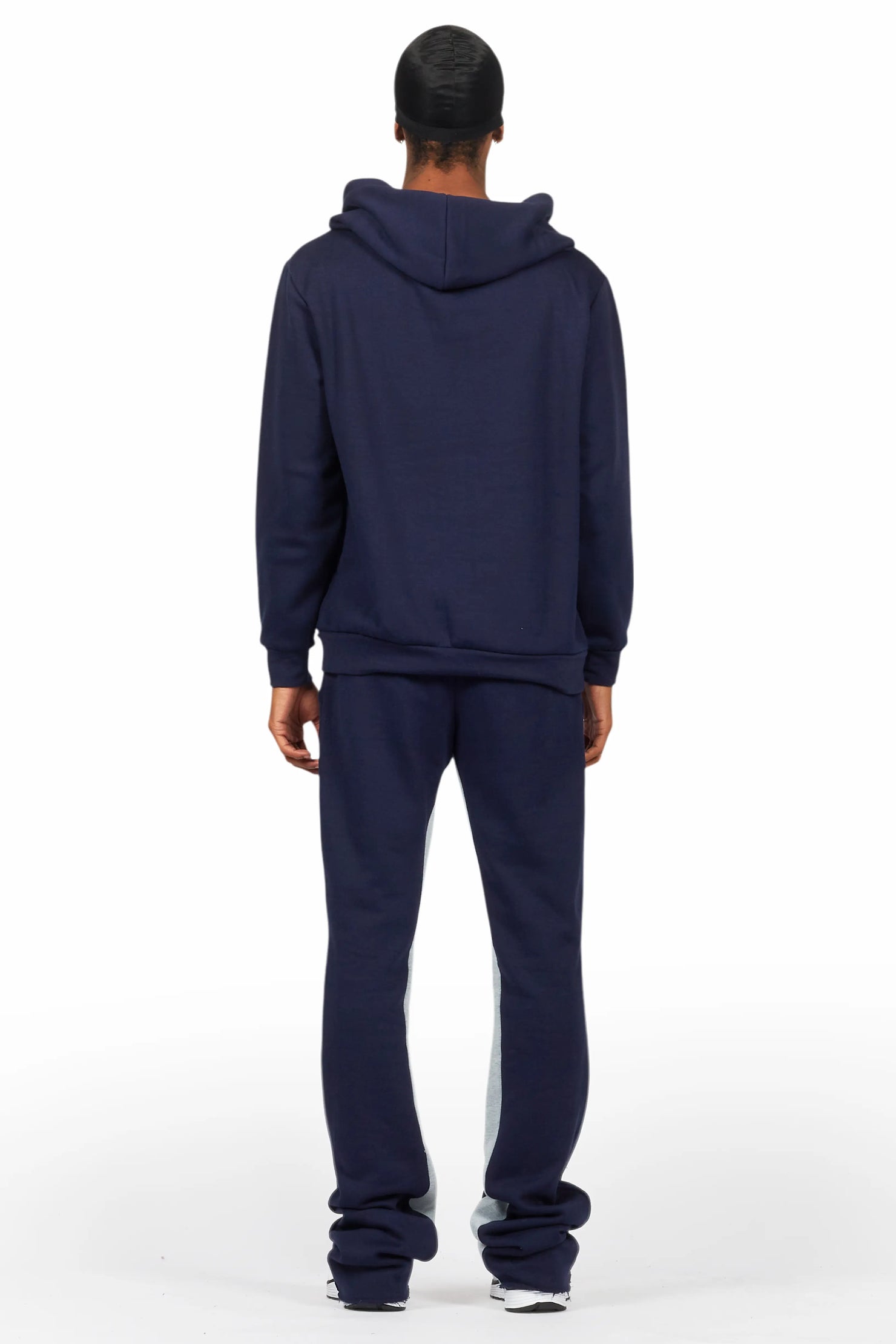 Basic Navy Hoodie/Baggy Track Pant Set