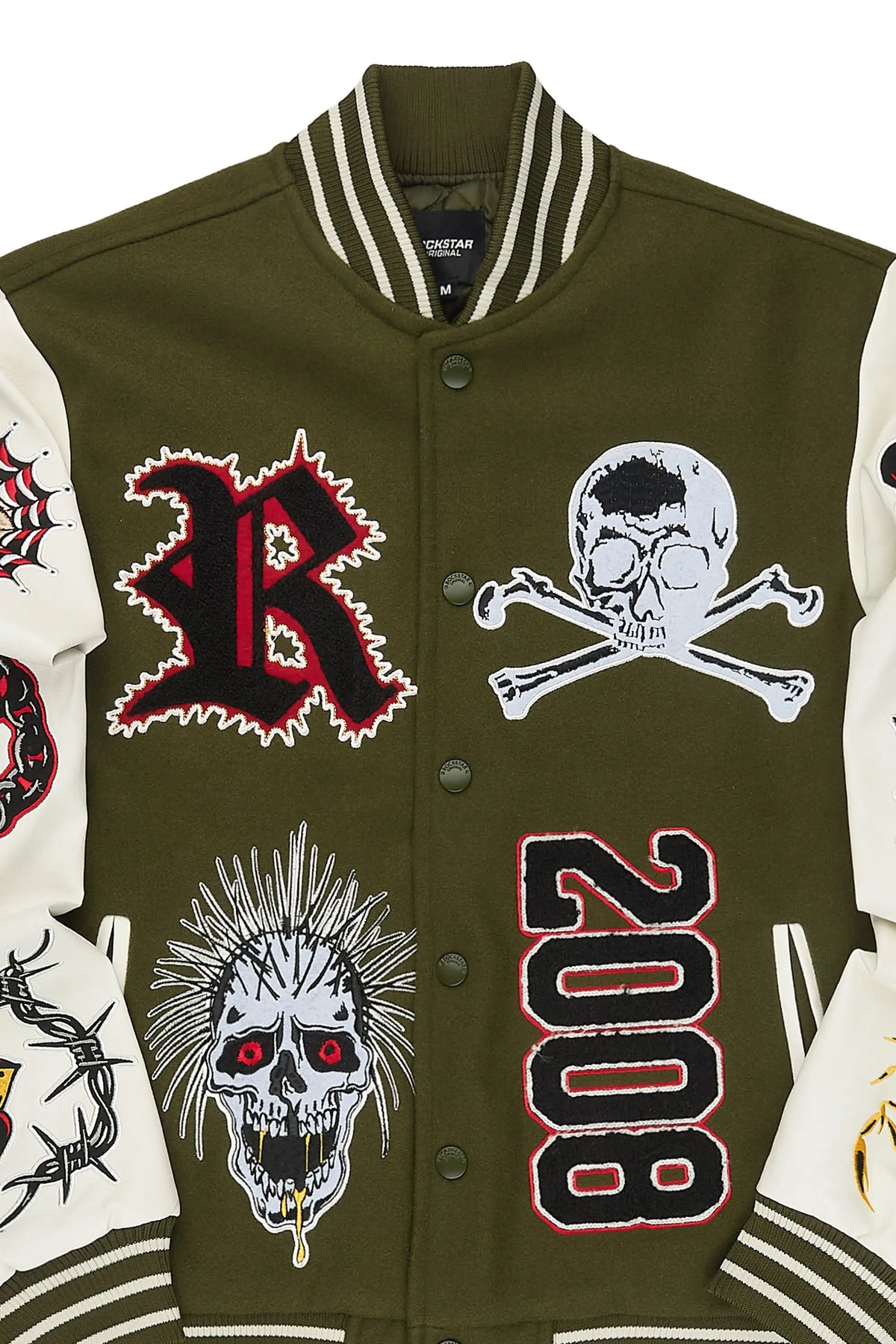 Brennin Olive Varsity Jacket