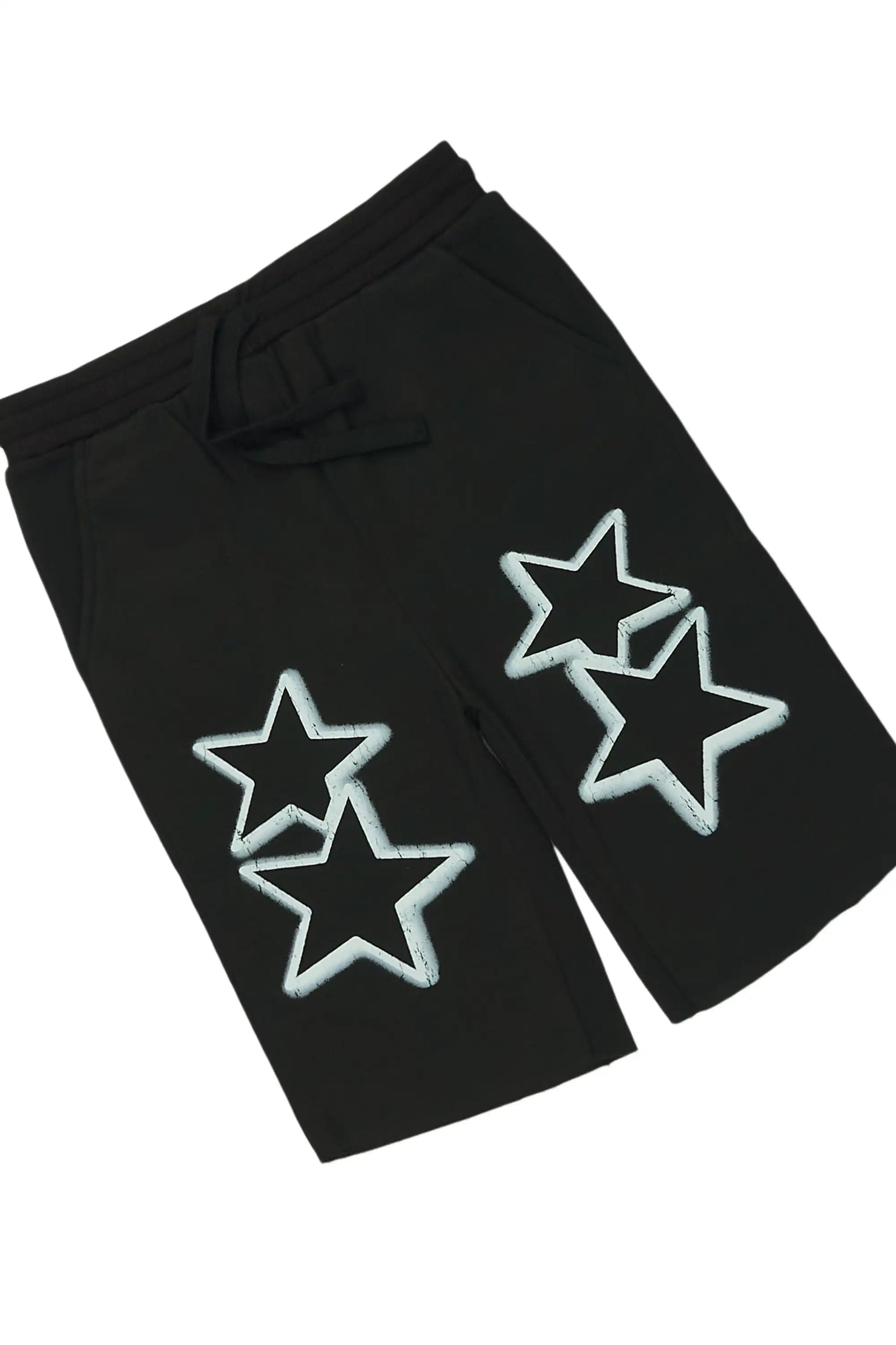 Boys Brayix White/Black L/S T-Shirt Short Set