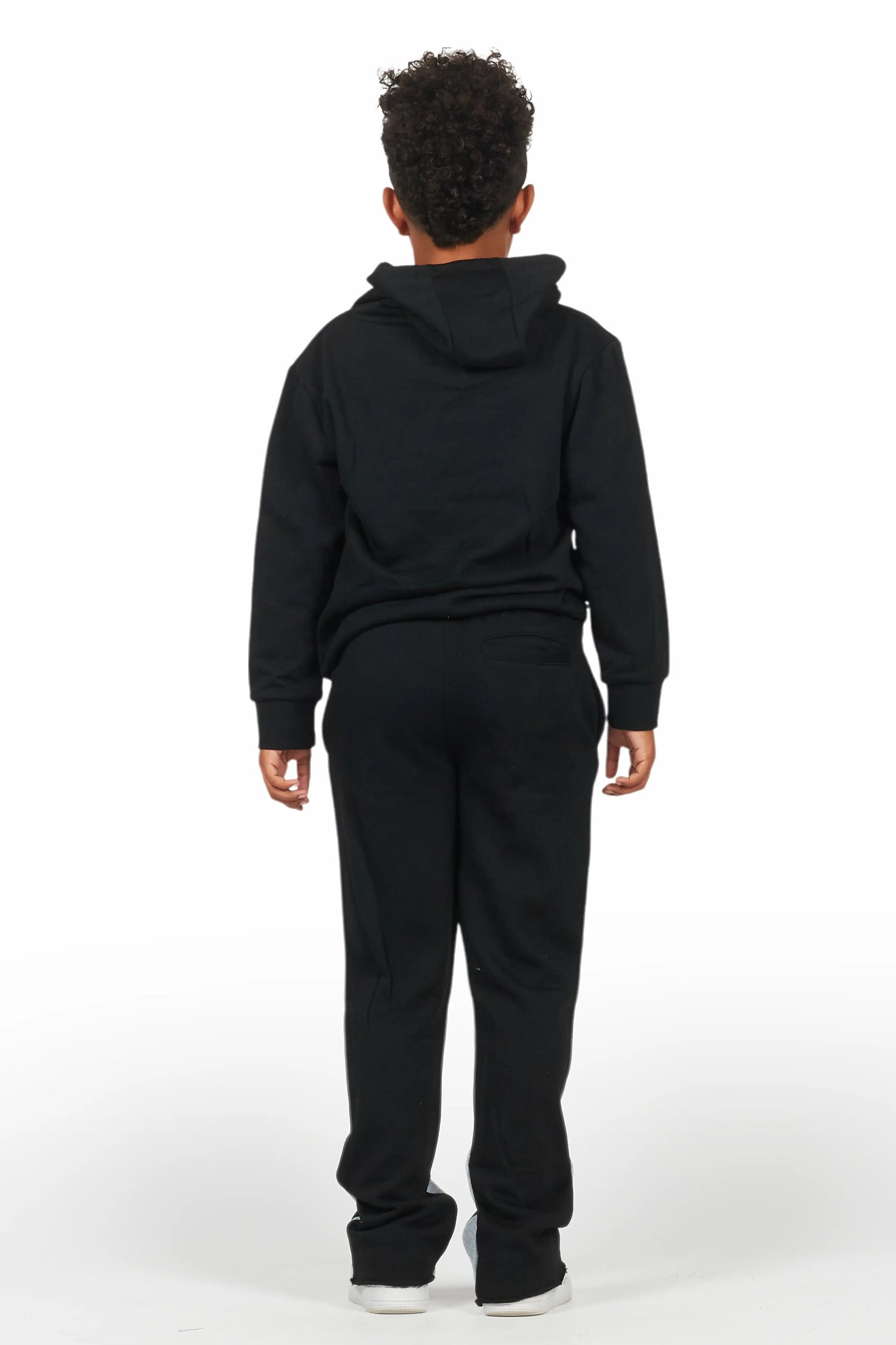 Boys Scottie Black Stacked Flare Track Set