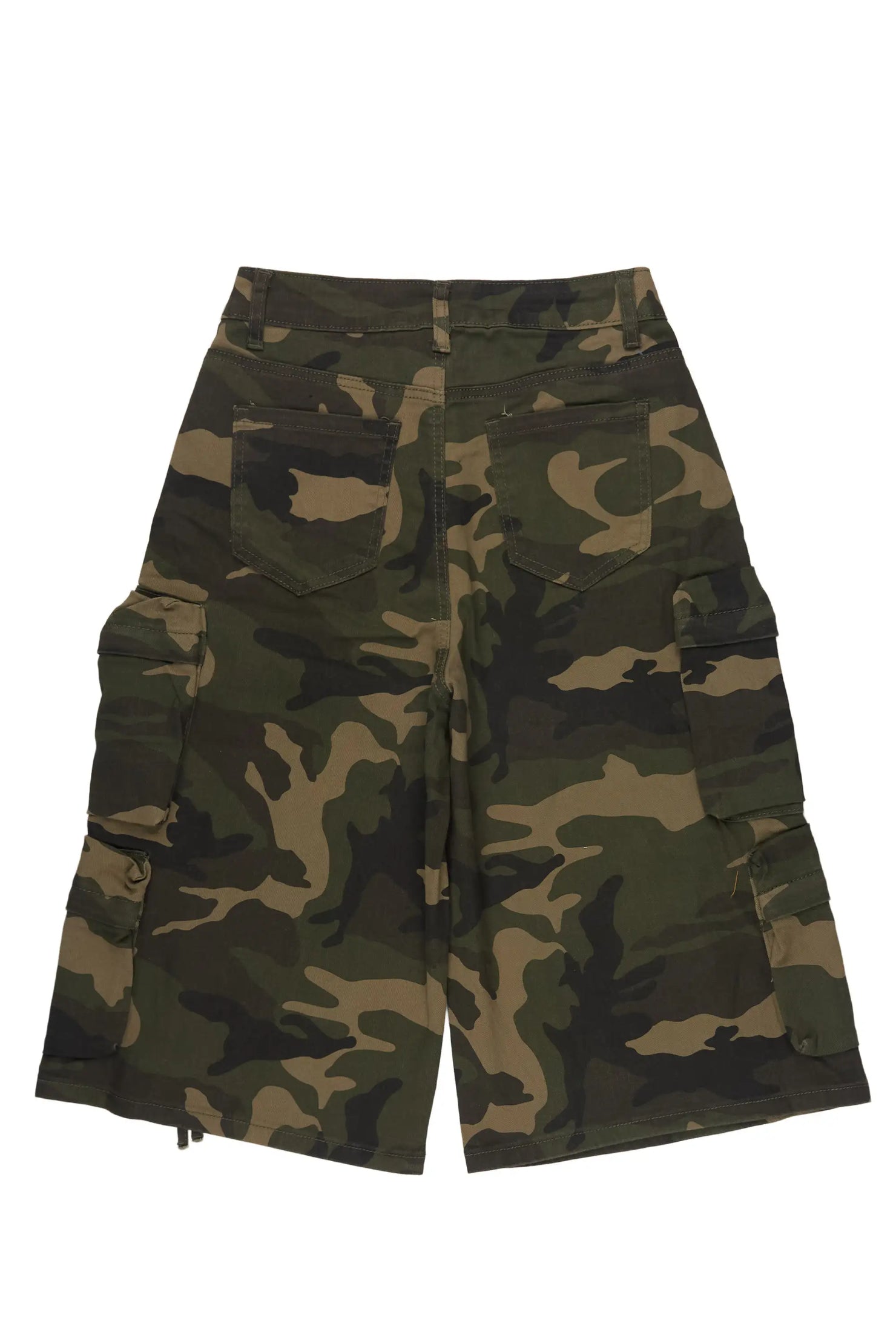 Shavonna Camo Painted Denim Jort