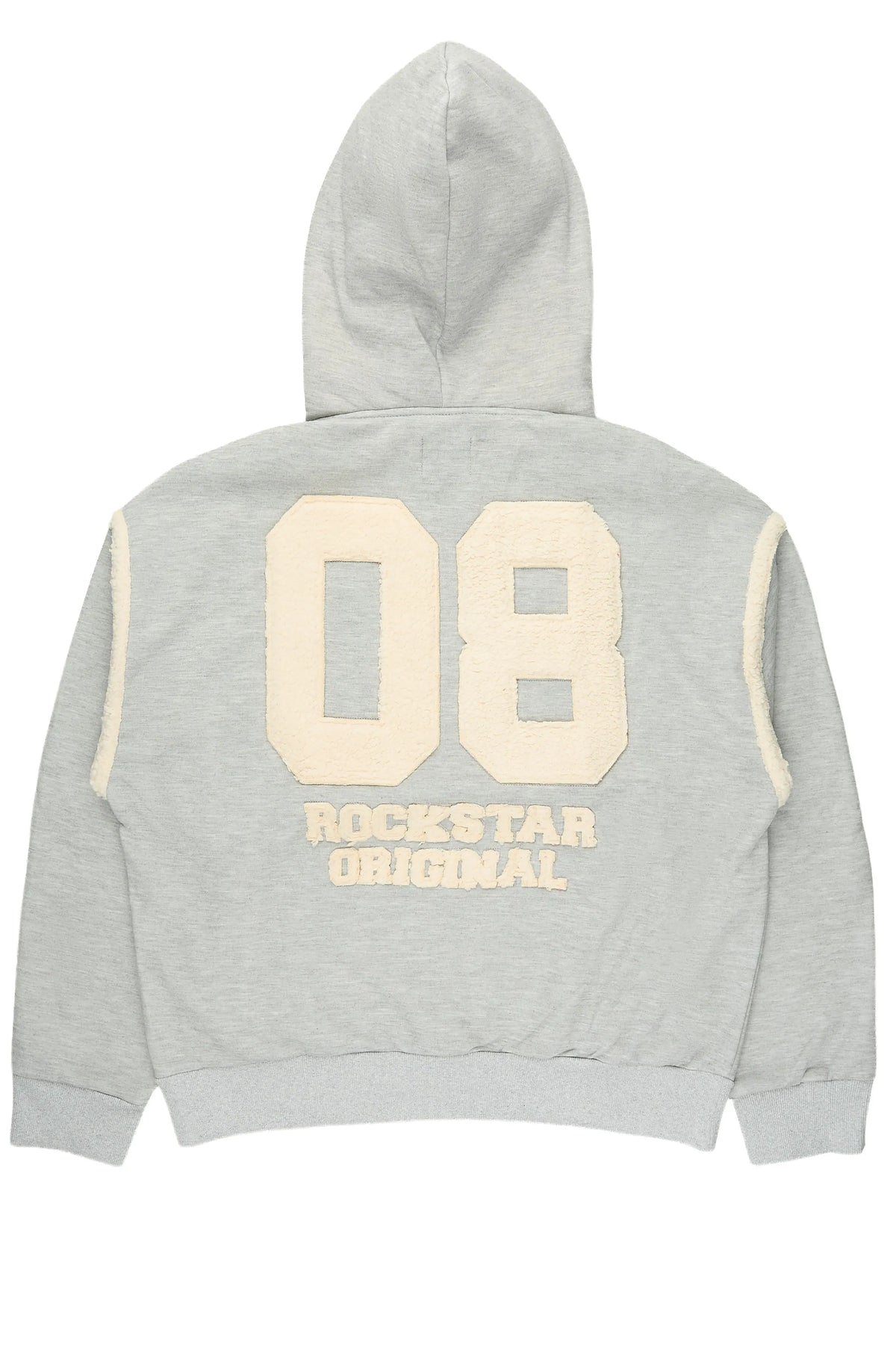 Meleg Heather Grey Graphic Hoodie