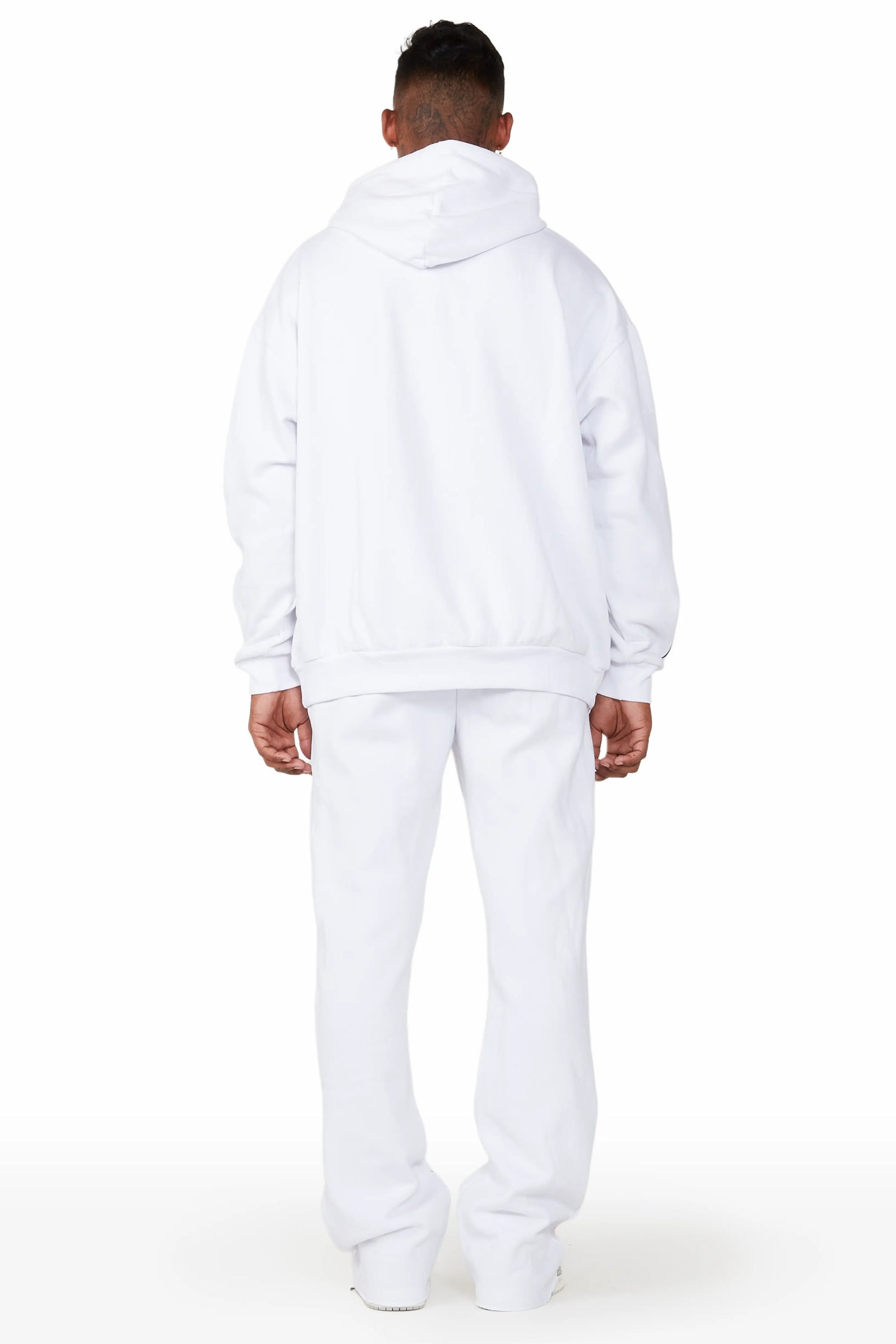 Omar White Stacked Flare Track Set