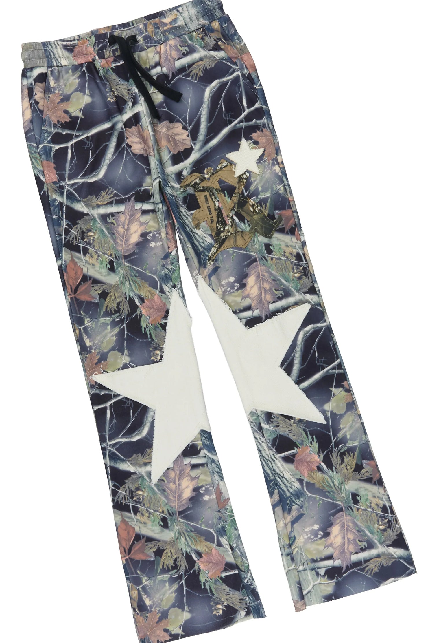 Girls Delgera Pink/Camo Long Sleeve T-Shirt Track Set
