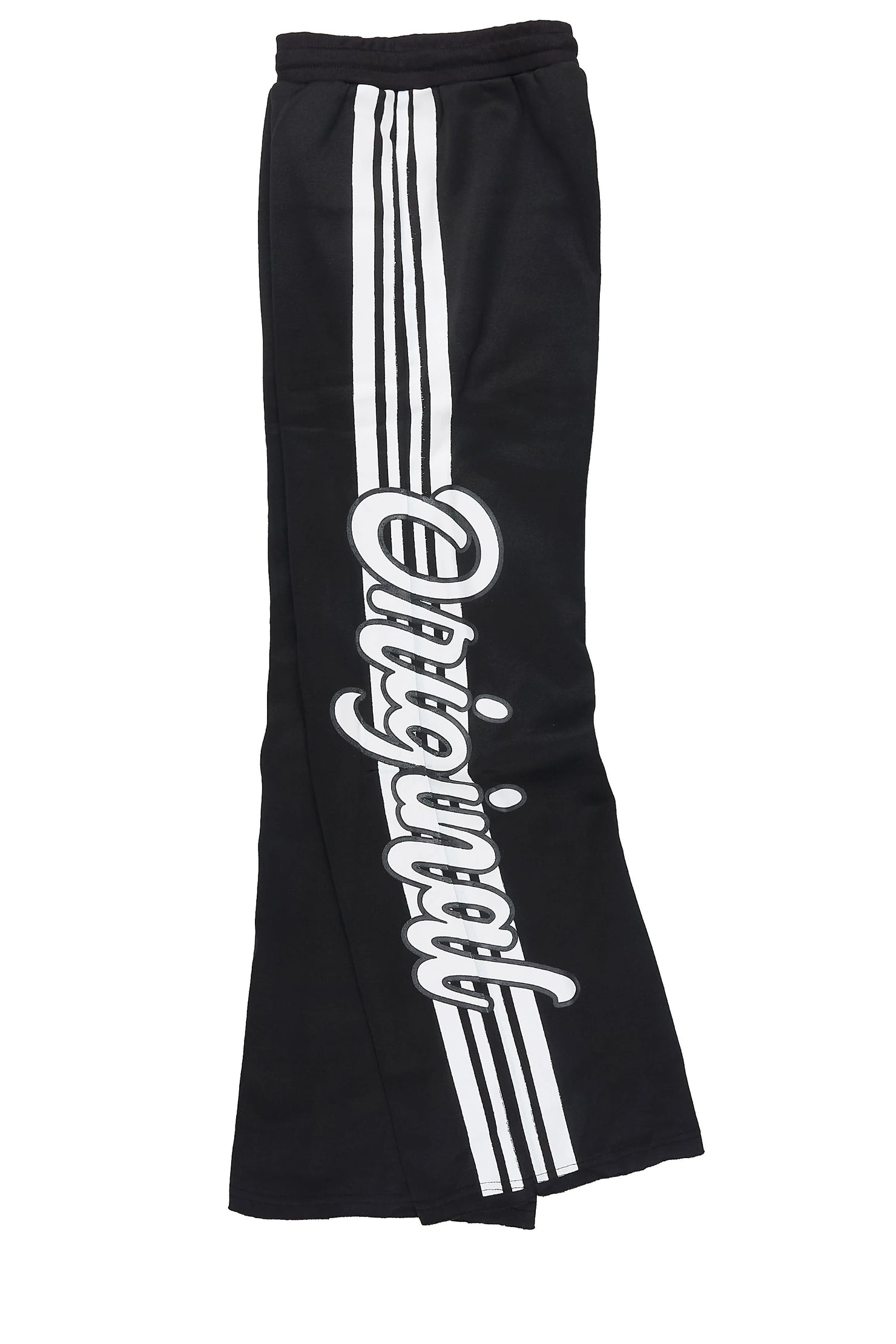 Boys Mozavi Black/White Baggy Track Pant