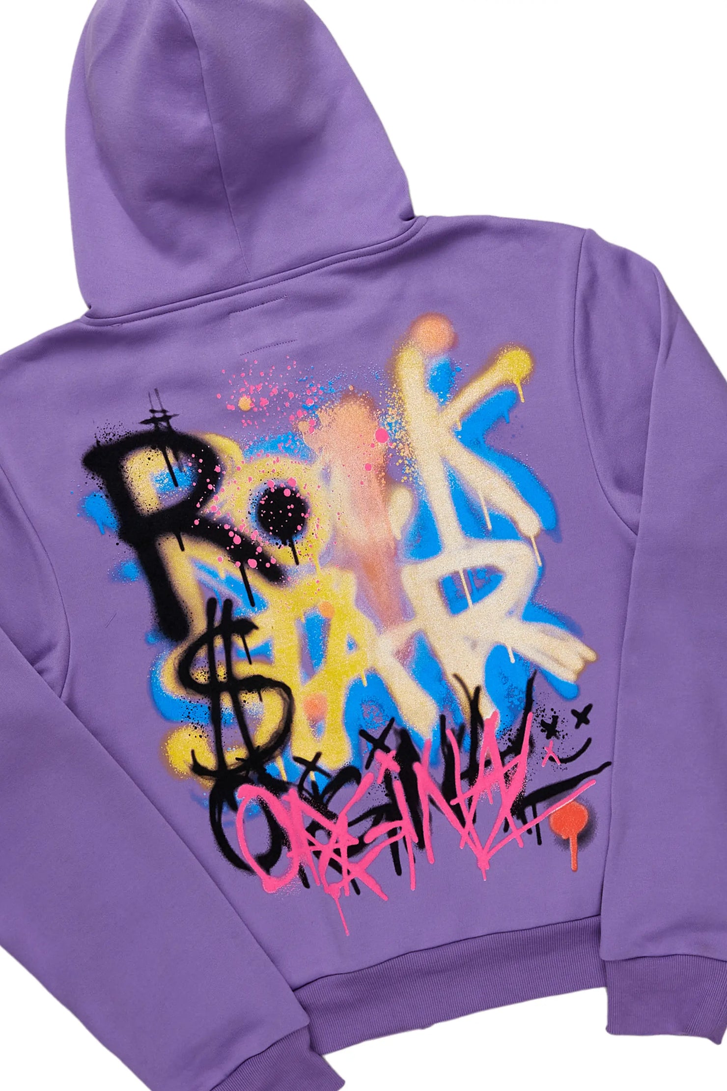 Passion Purple Zip Up Short Set