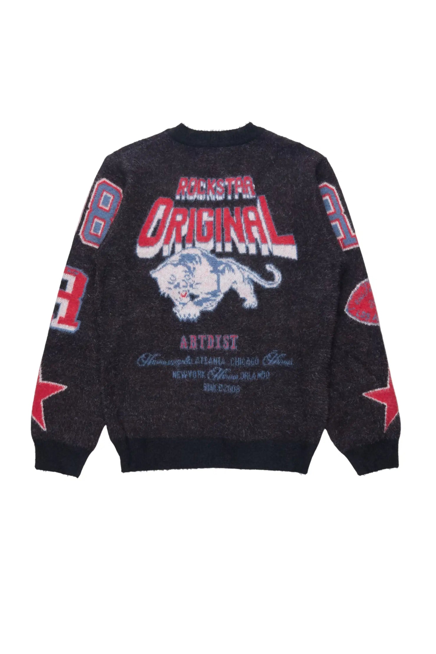 Boys Delling Black Mohair Knit Cardigan