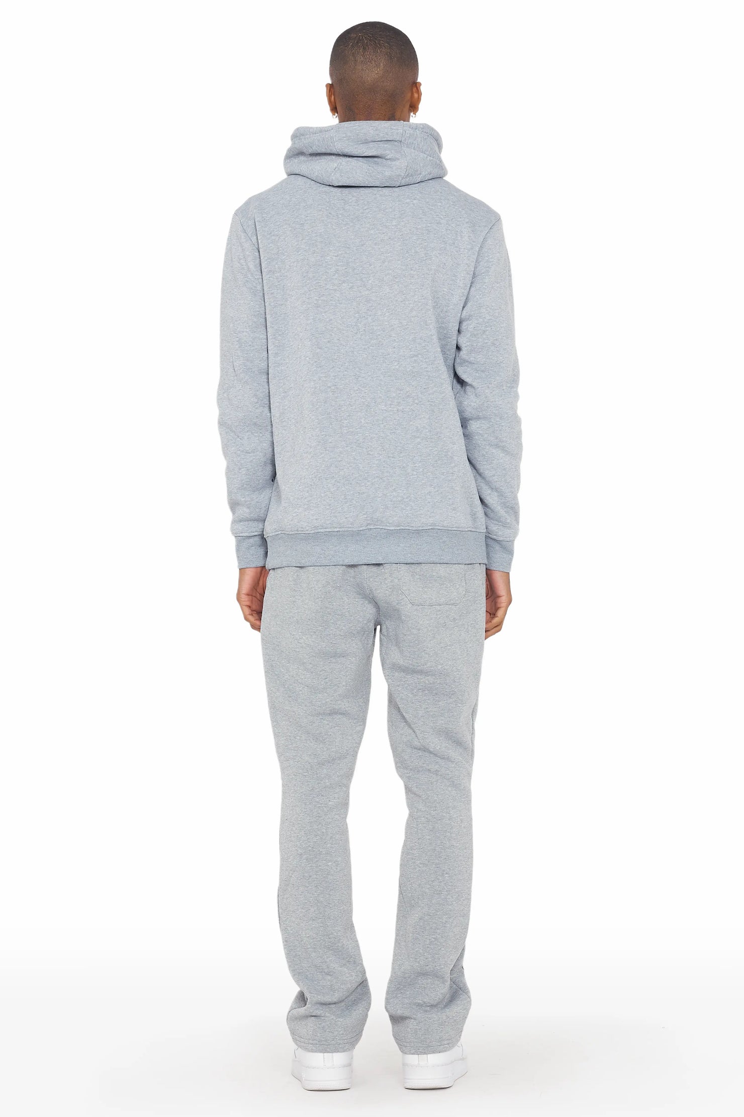 Raffer Grey Hoodie/Stacked Flare Track Set