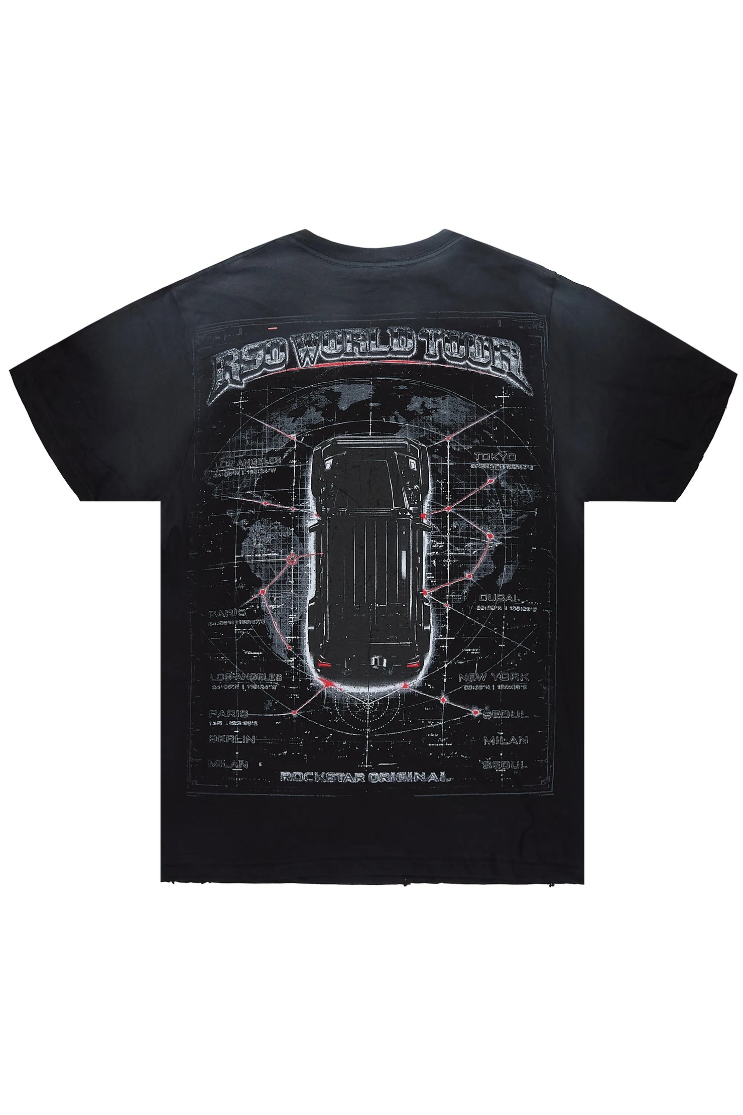 Mazon Black Oversized Graphic T-Shirt