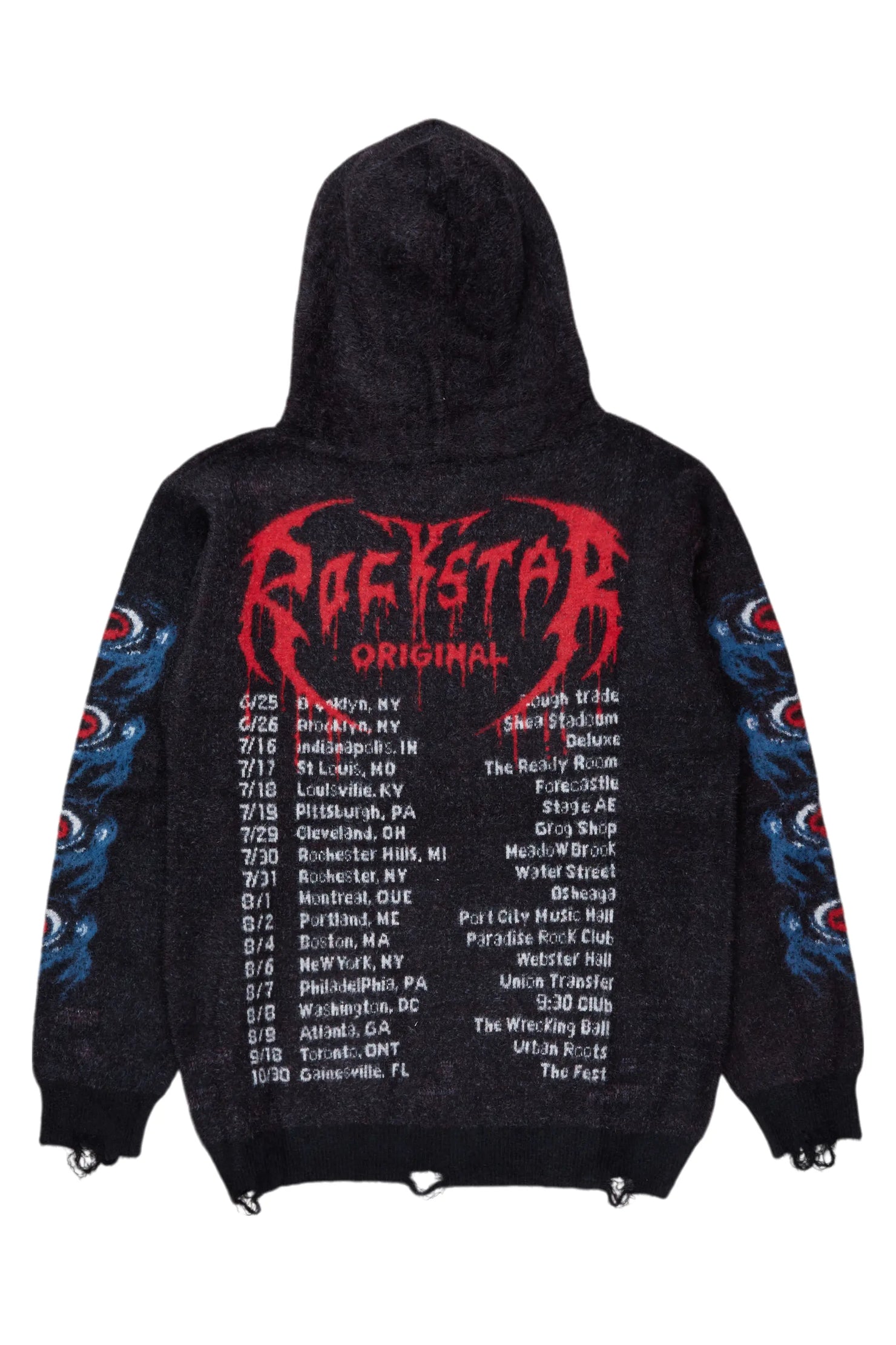 Ika Black Knit Hoodie