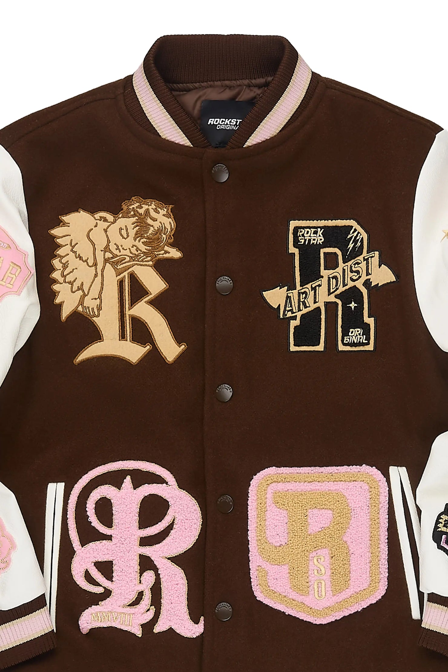 Girls Championa Brown Varsity Jacket