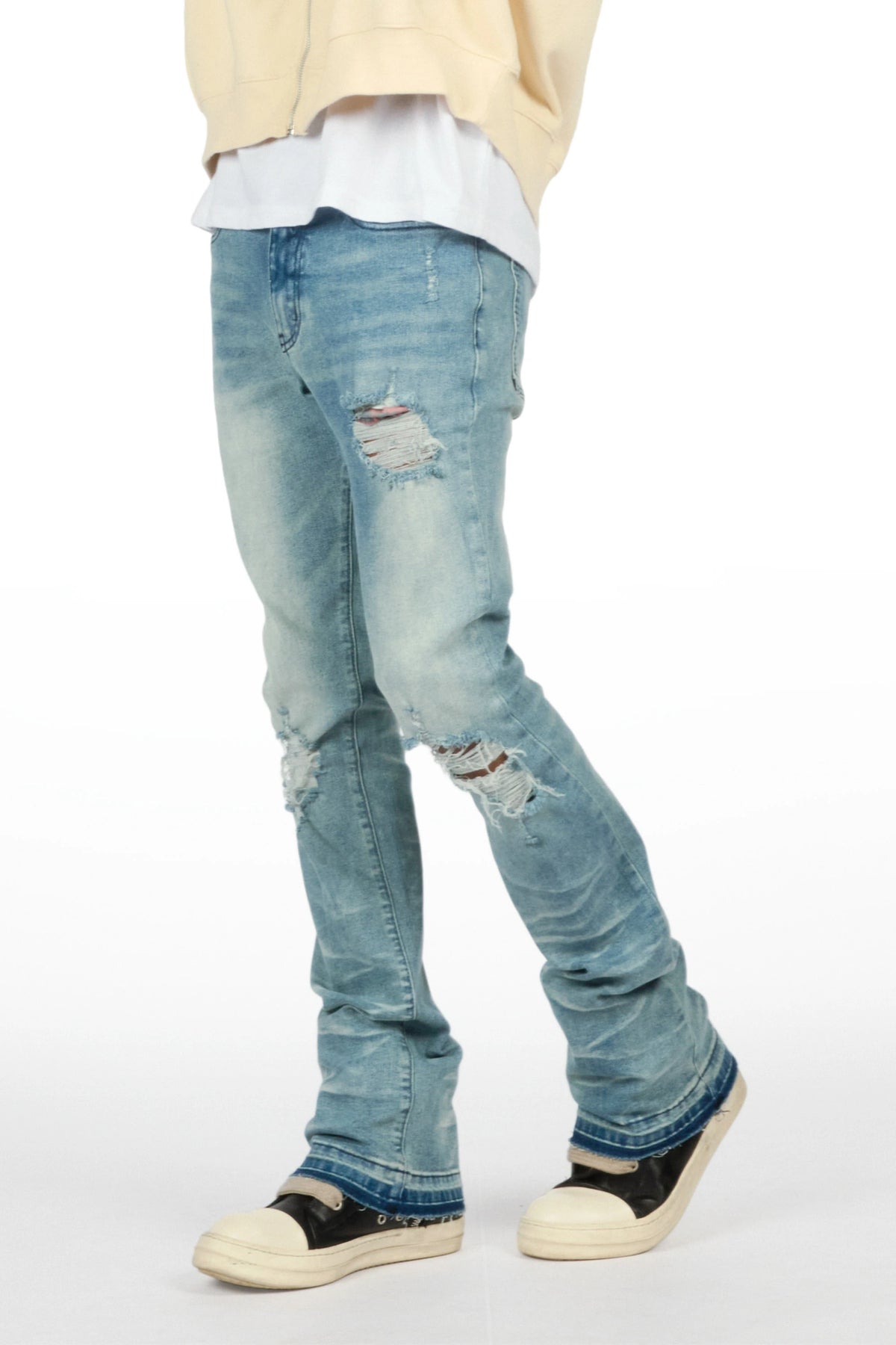 Plumm Medium Blue Stacked Jean