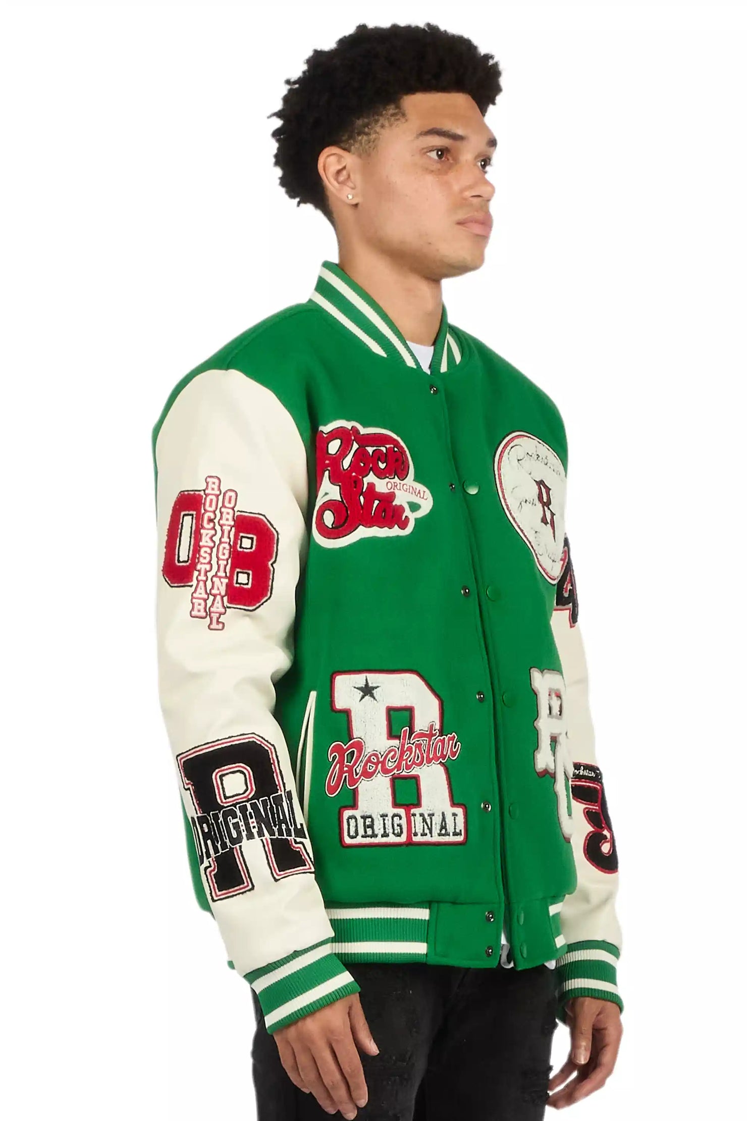 Ghoster Green Varsity Jacket