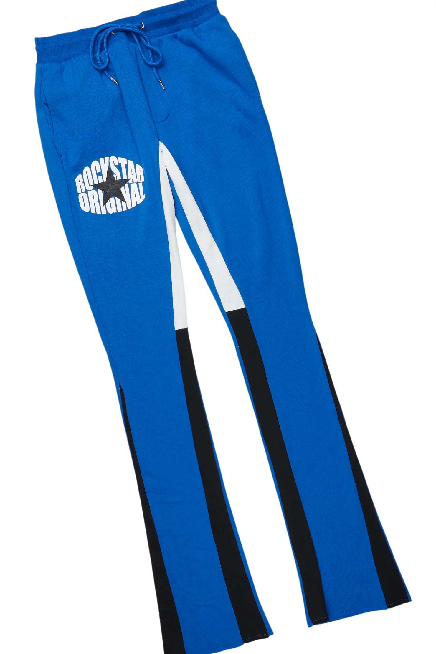 States Royal Blue Hoodie Stacked Flare Track Set