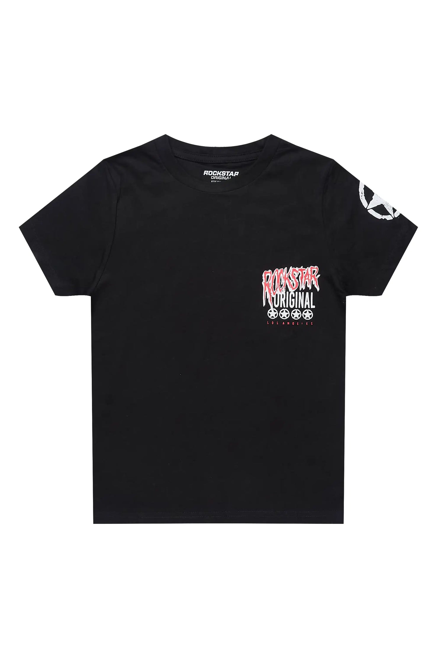 Boys Wizzurd Black Graphic T-Shirt