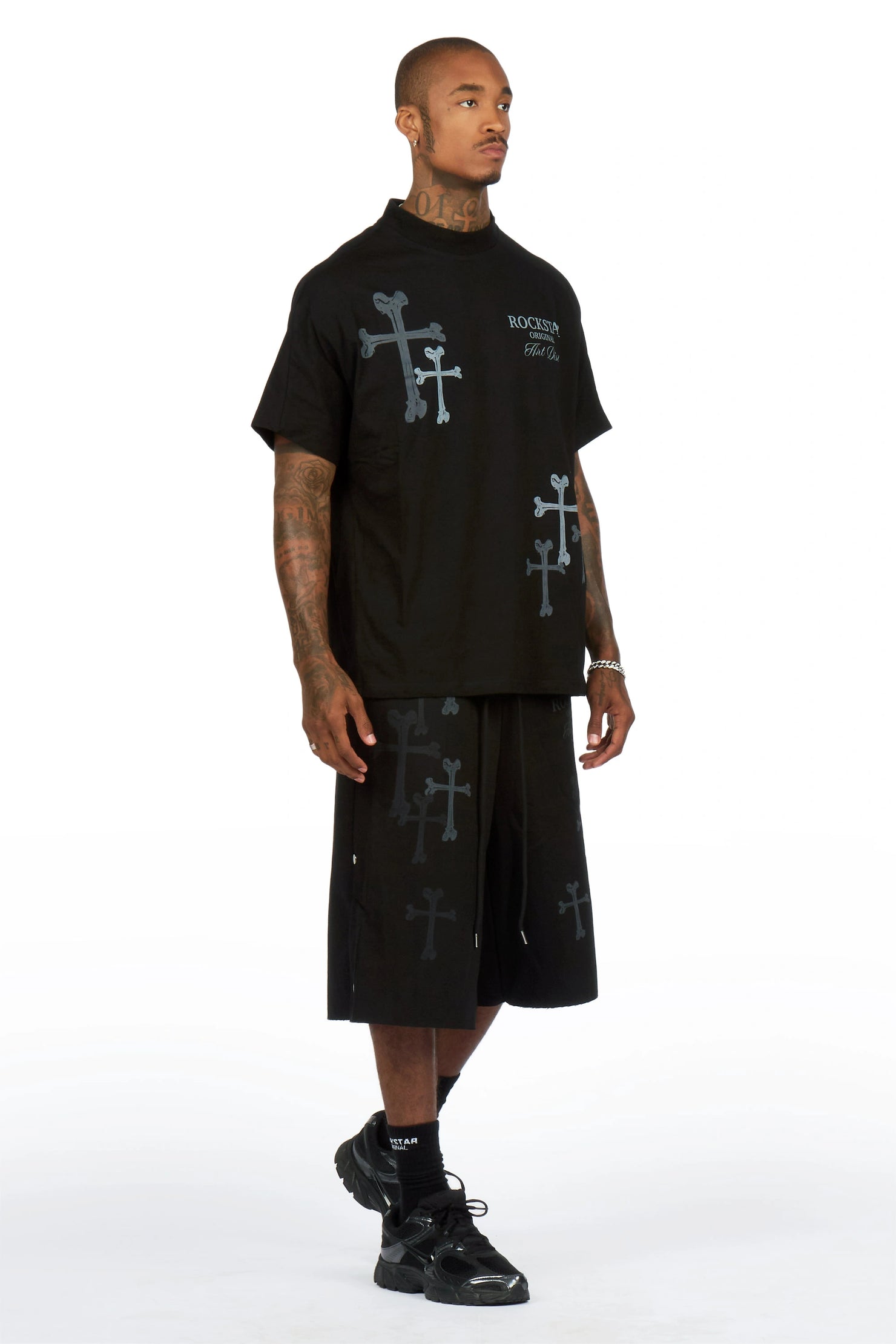 Roddy Black T-Shirt/ Short Set