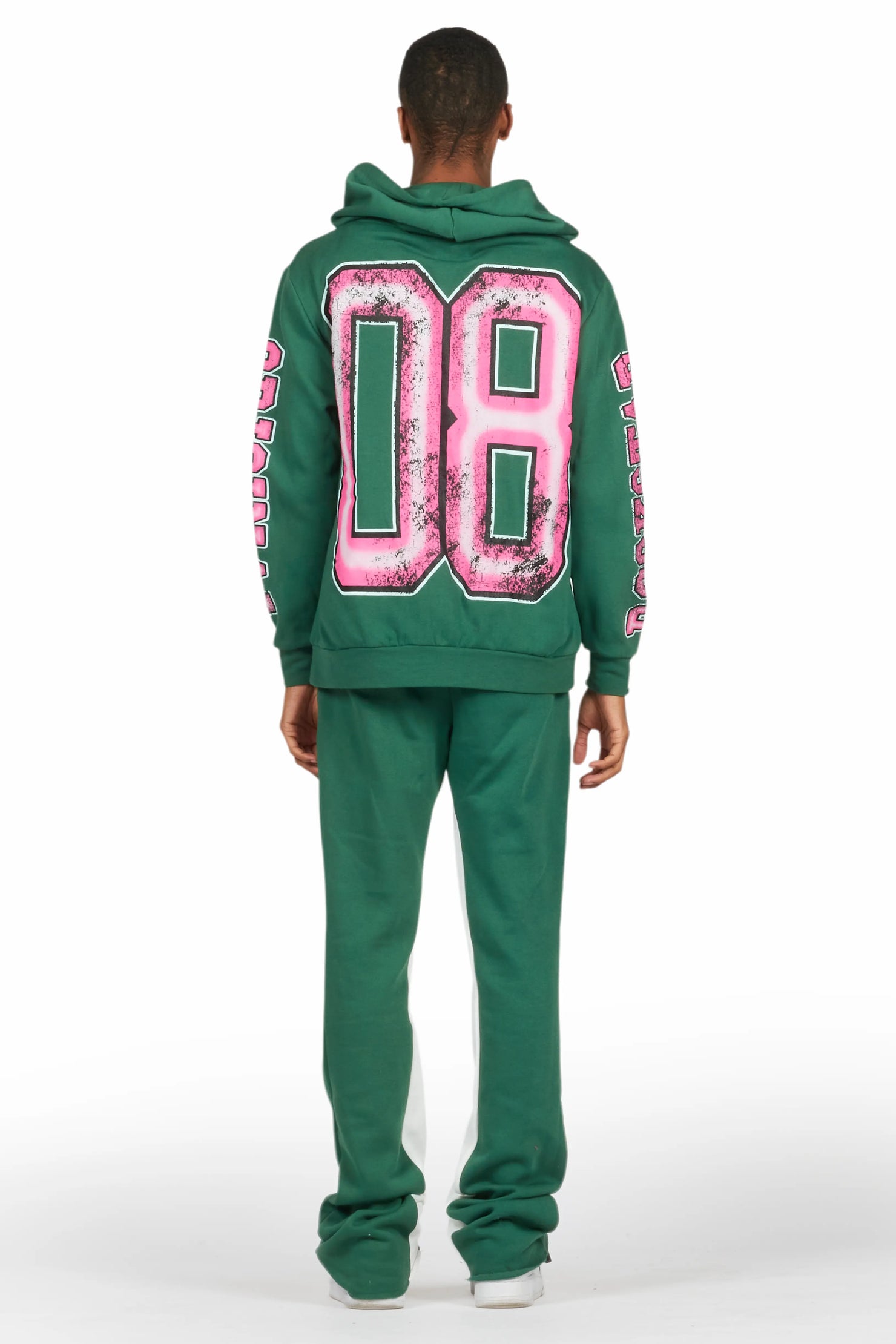 Fields Green Baggy Hoodie Track Set