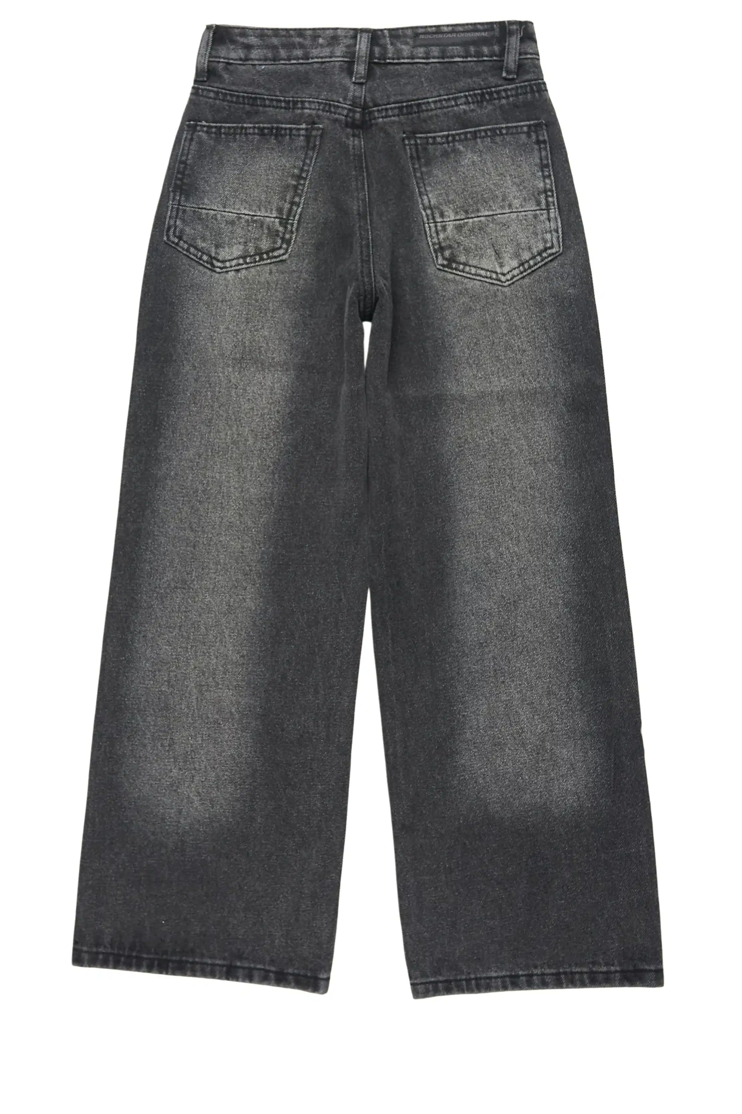 Boys Glanz Rhinestone Dark Grey Baggy Fit Jean