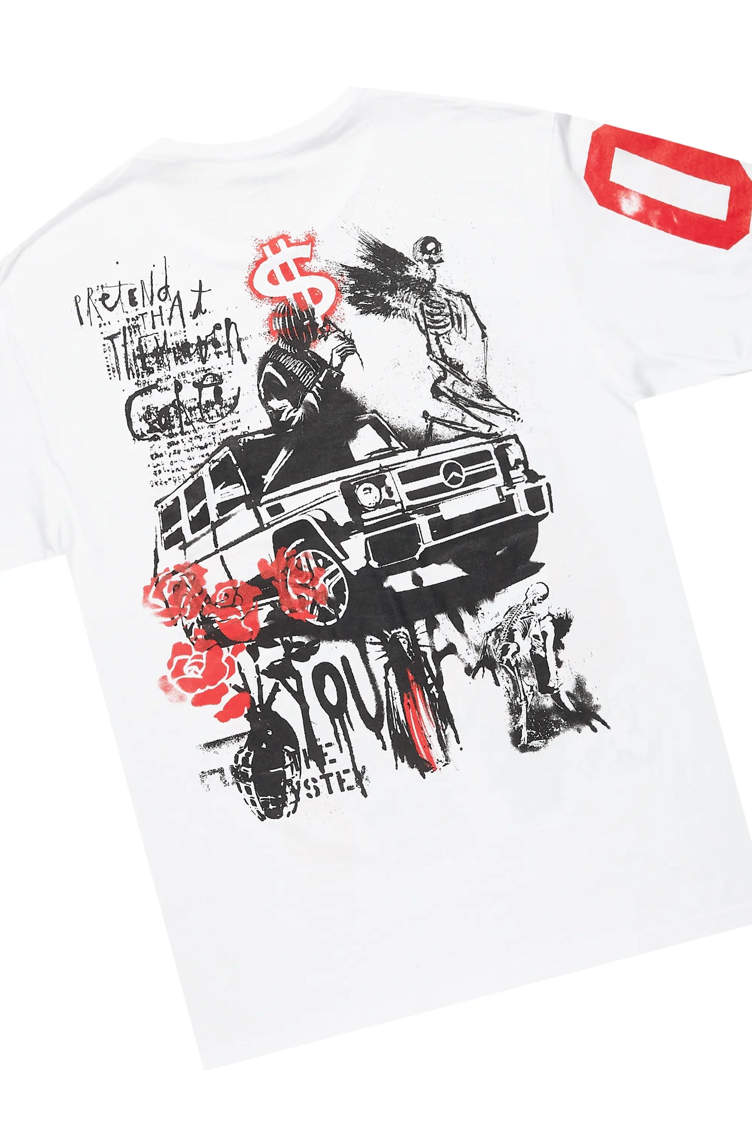 Grill White/Red T-Shirt/Stacked Flare Track Set