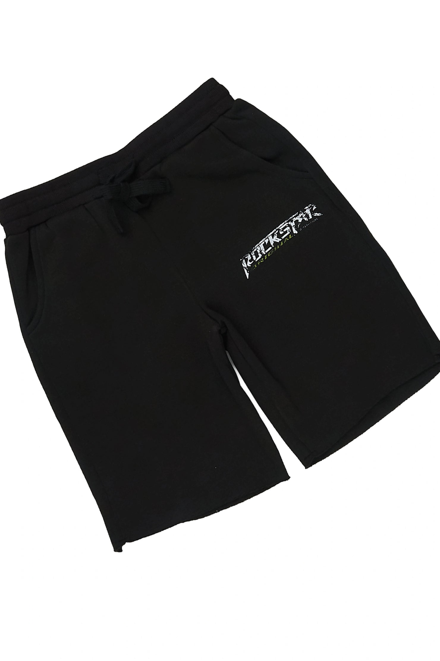 Girls Brayzie Black T-Shirt Short Set