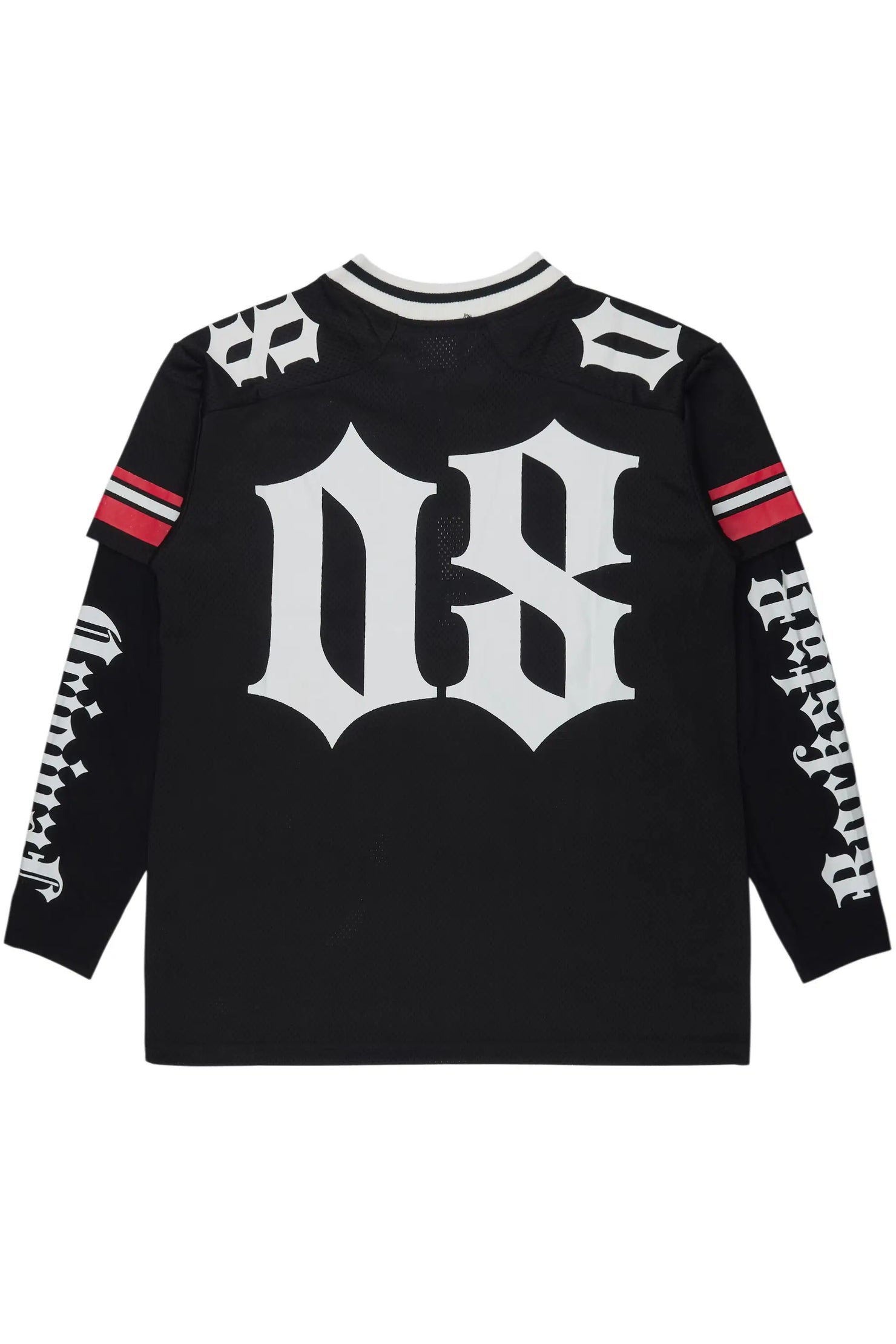 Taika Black Double Layer L/S Mesh Jersey