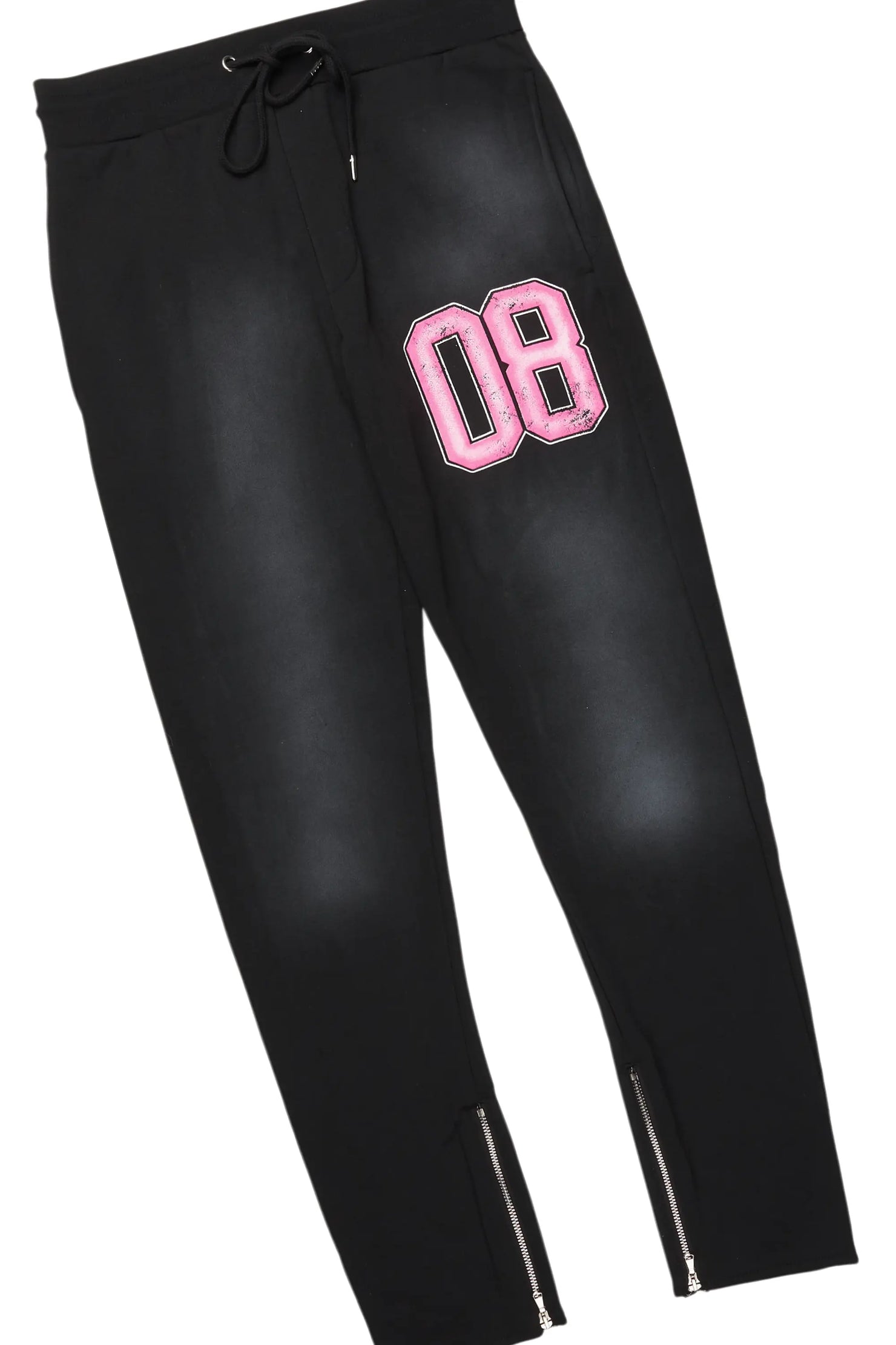 Fields Black Slim Fit Hoodie Track Set