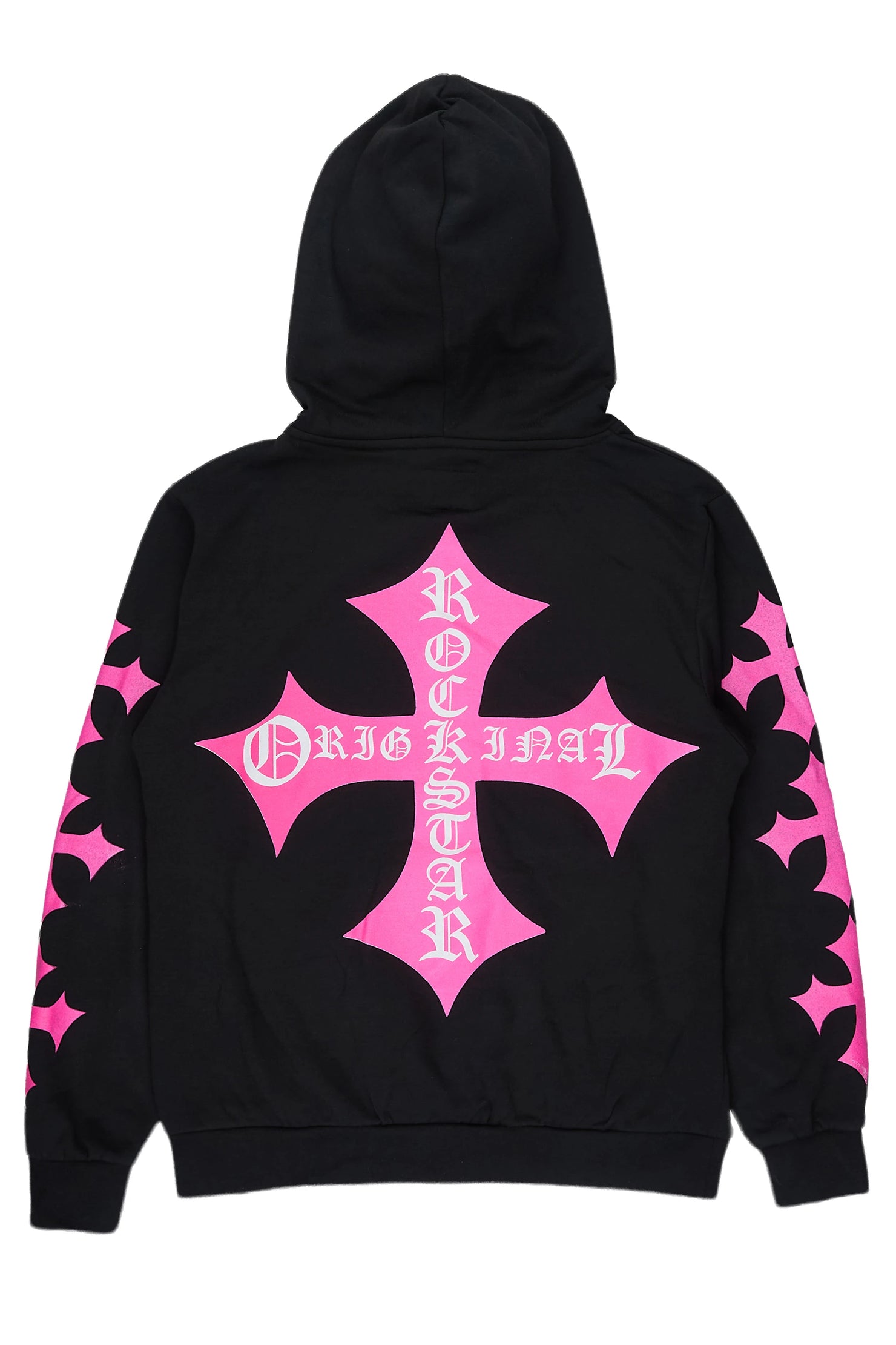 Slaydr Black/Pink Graphic Hoodie