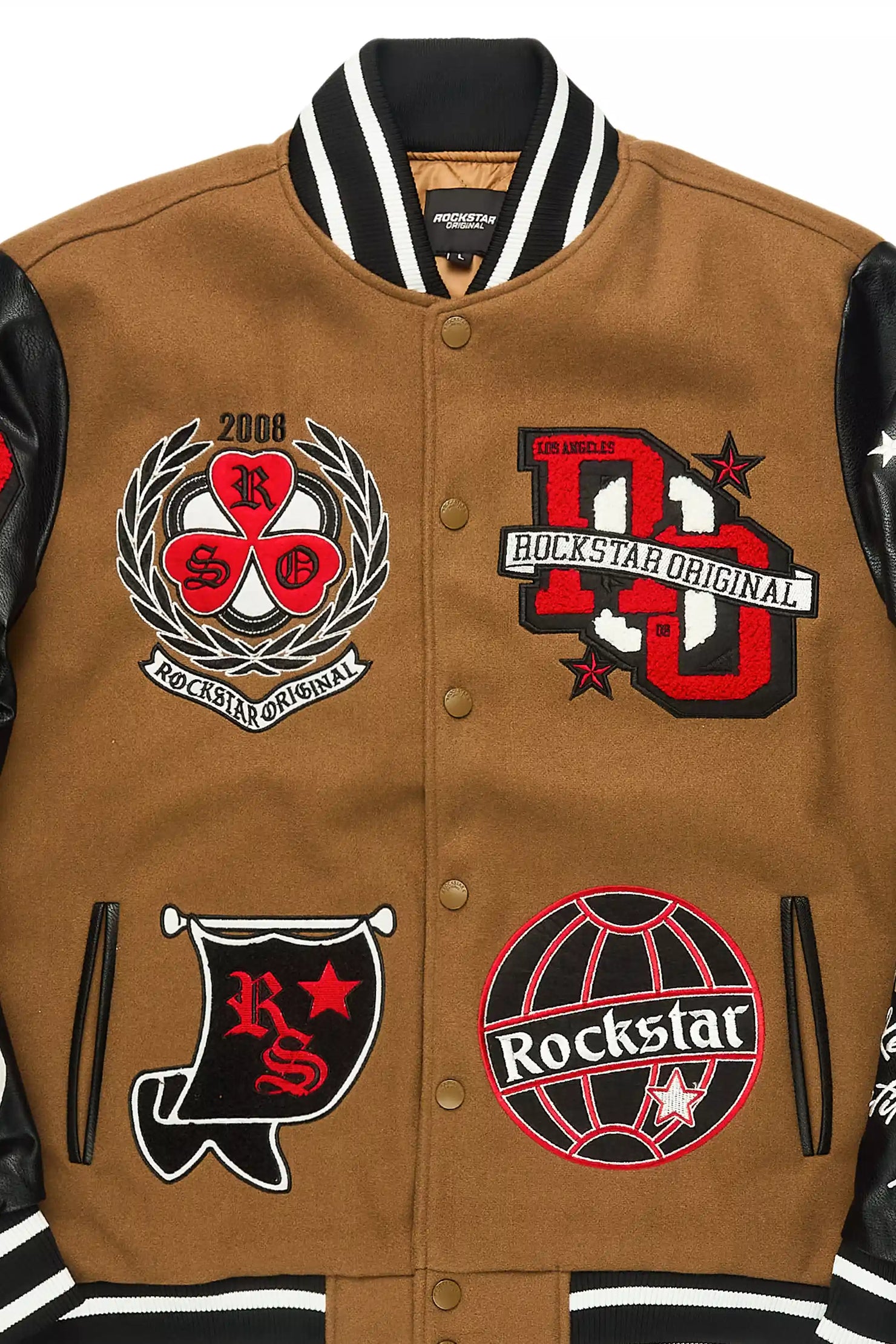 Gallant Beige Varsity Jacket