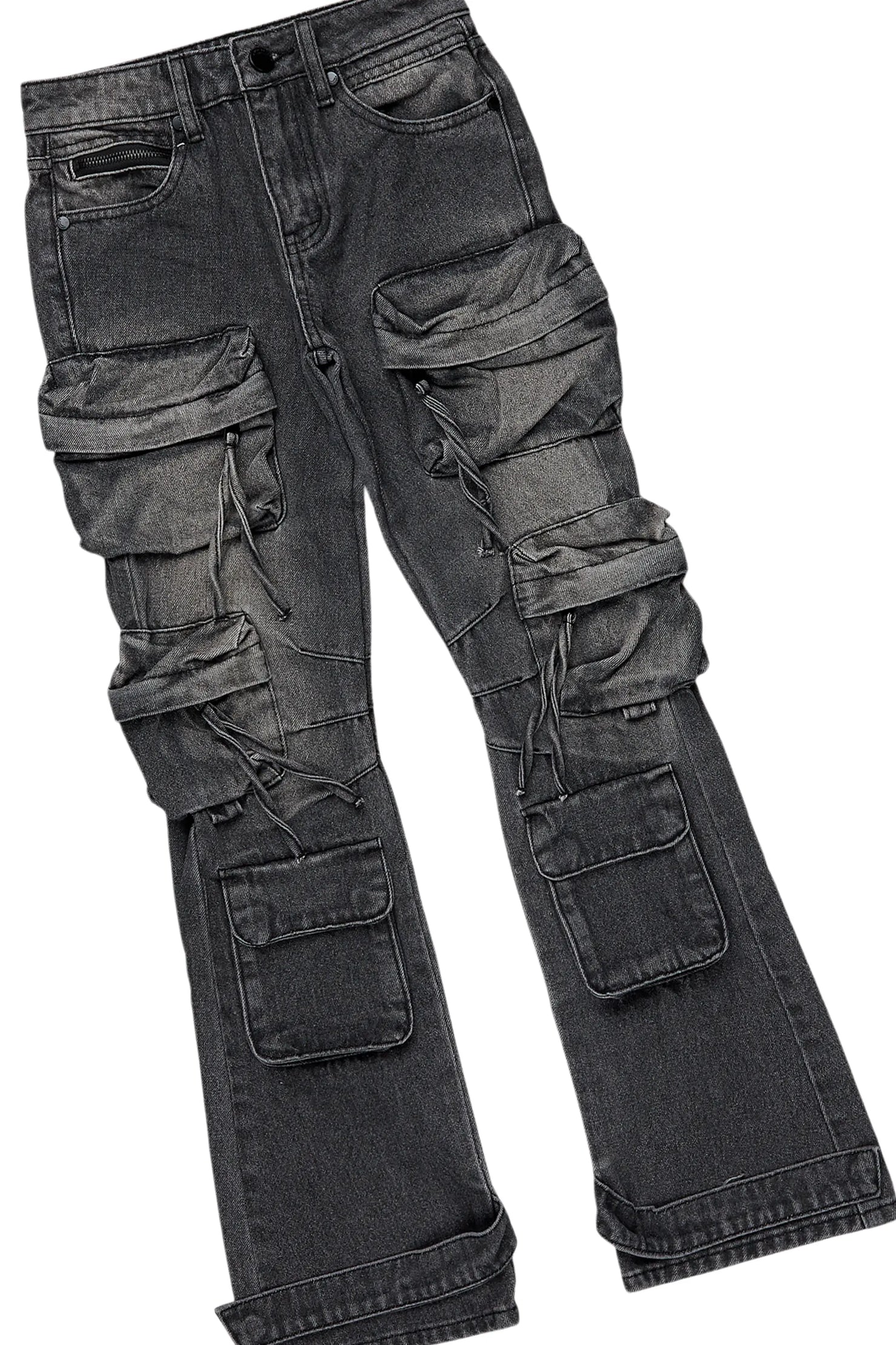 Boys White Lambo T-Shirt/Baggy Fit Jean Set