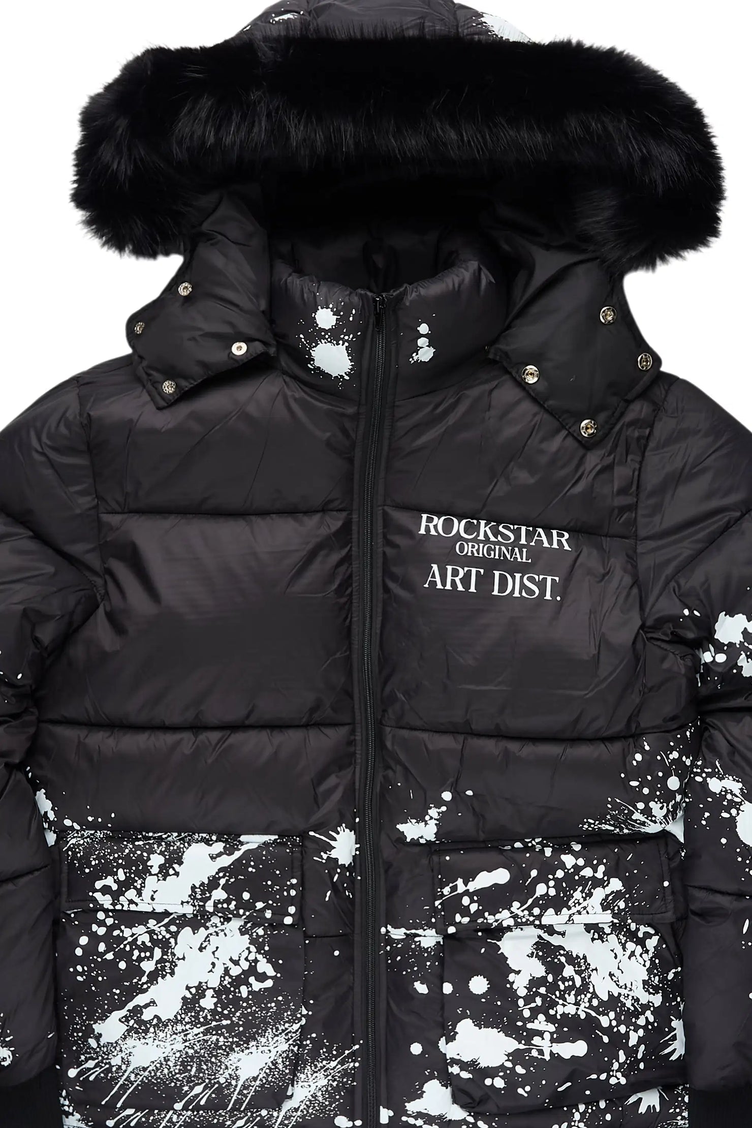 Filip Black Puffer Jacket