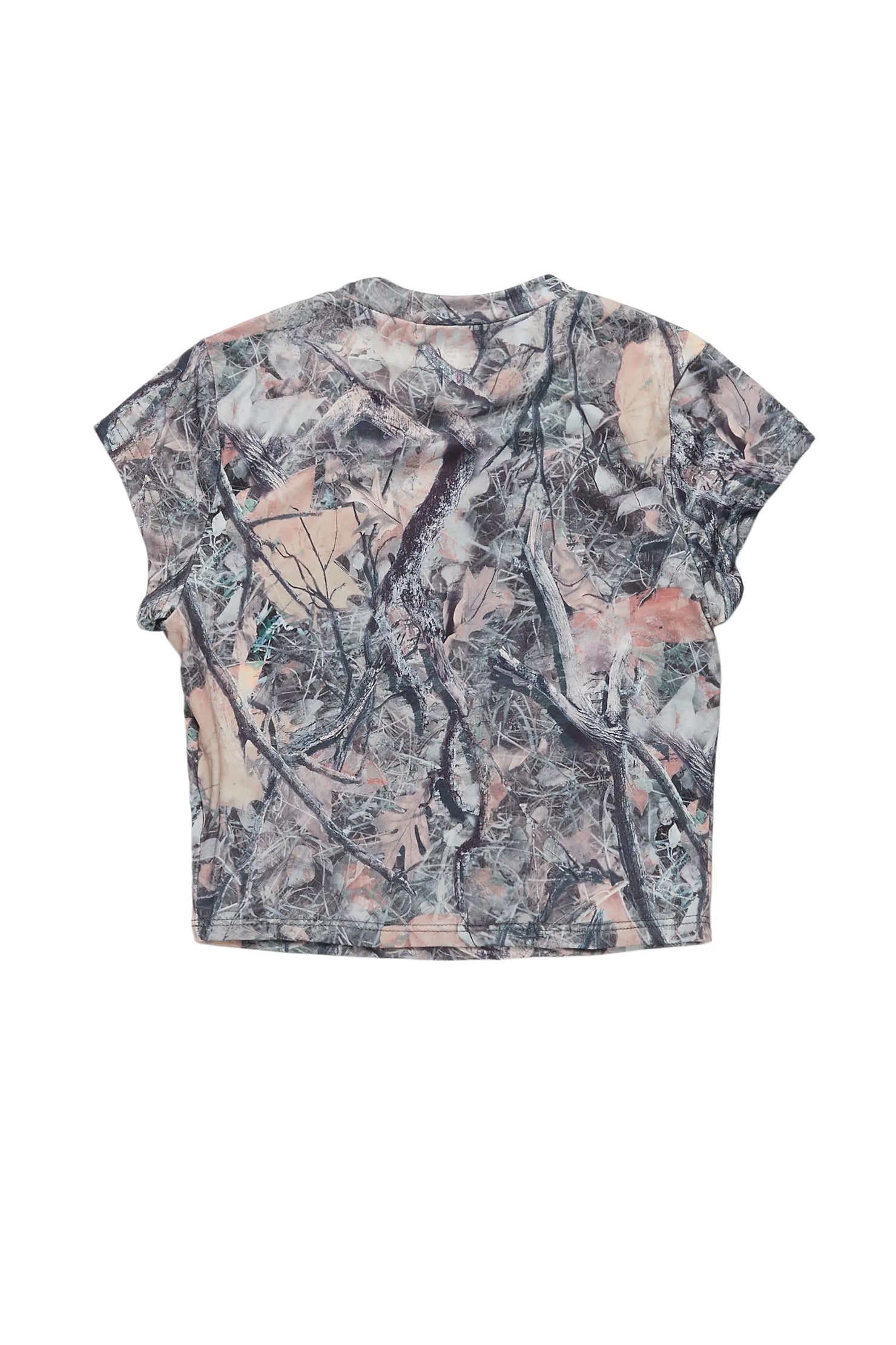 Dyneshia Tree Camo Crop T-Shirt