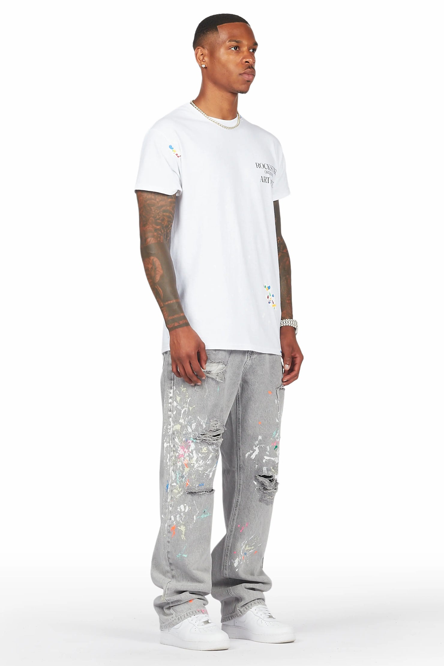 Zasha Grey Painter Baggy Jean