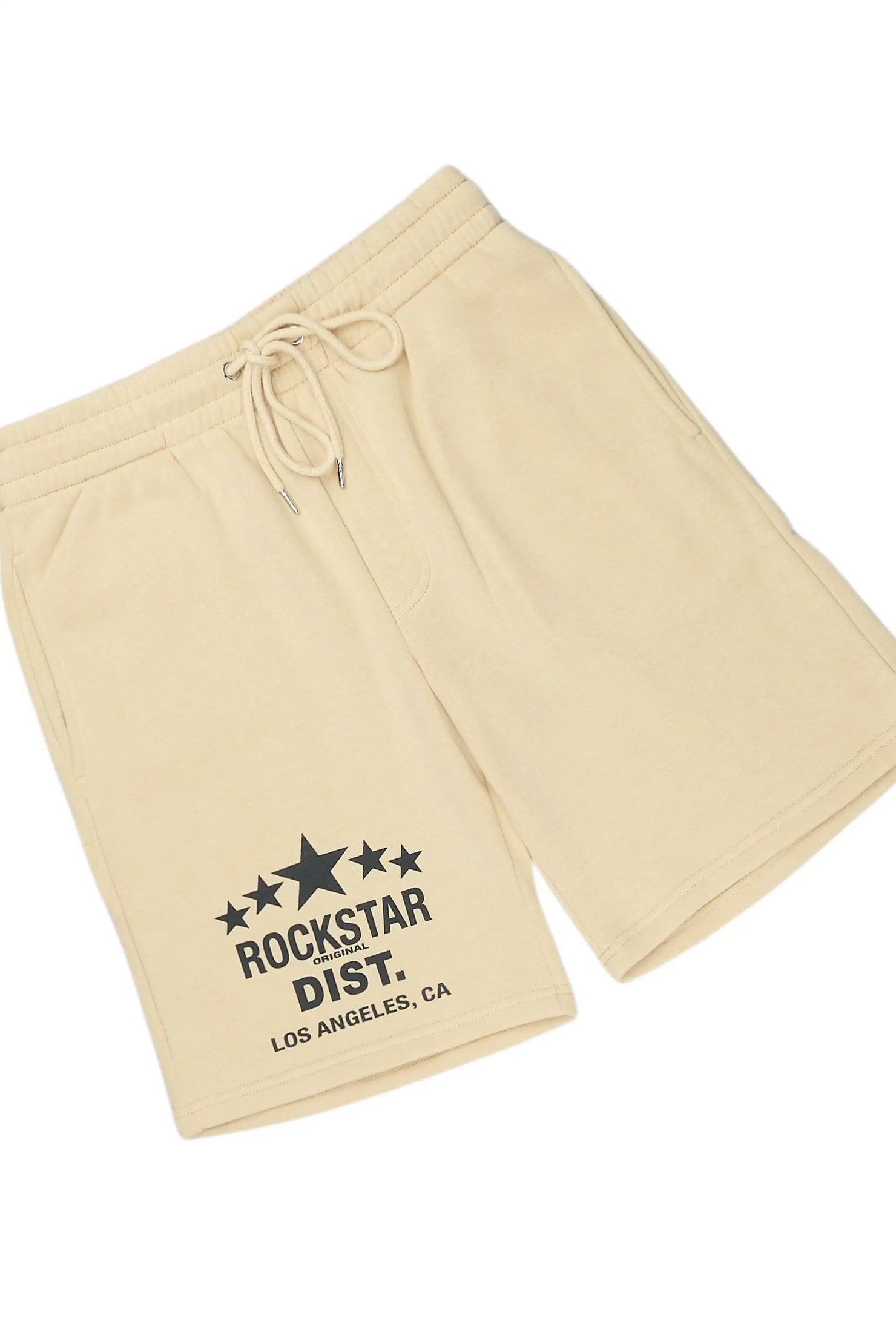 Starlake Beige Graphic T-Shirt/Short Set