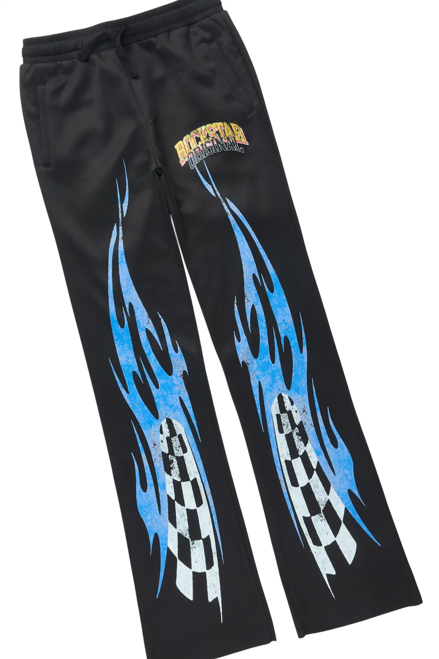 Boys Colorful Black/Multi Stacked Track Set