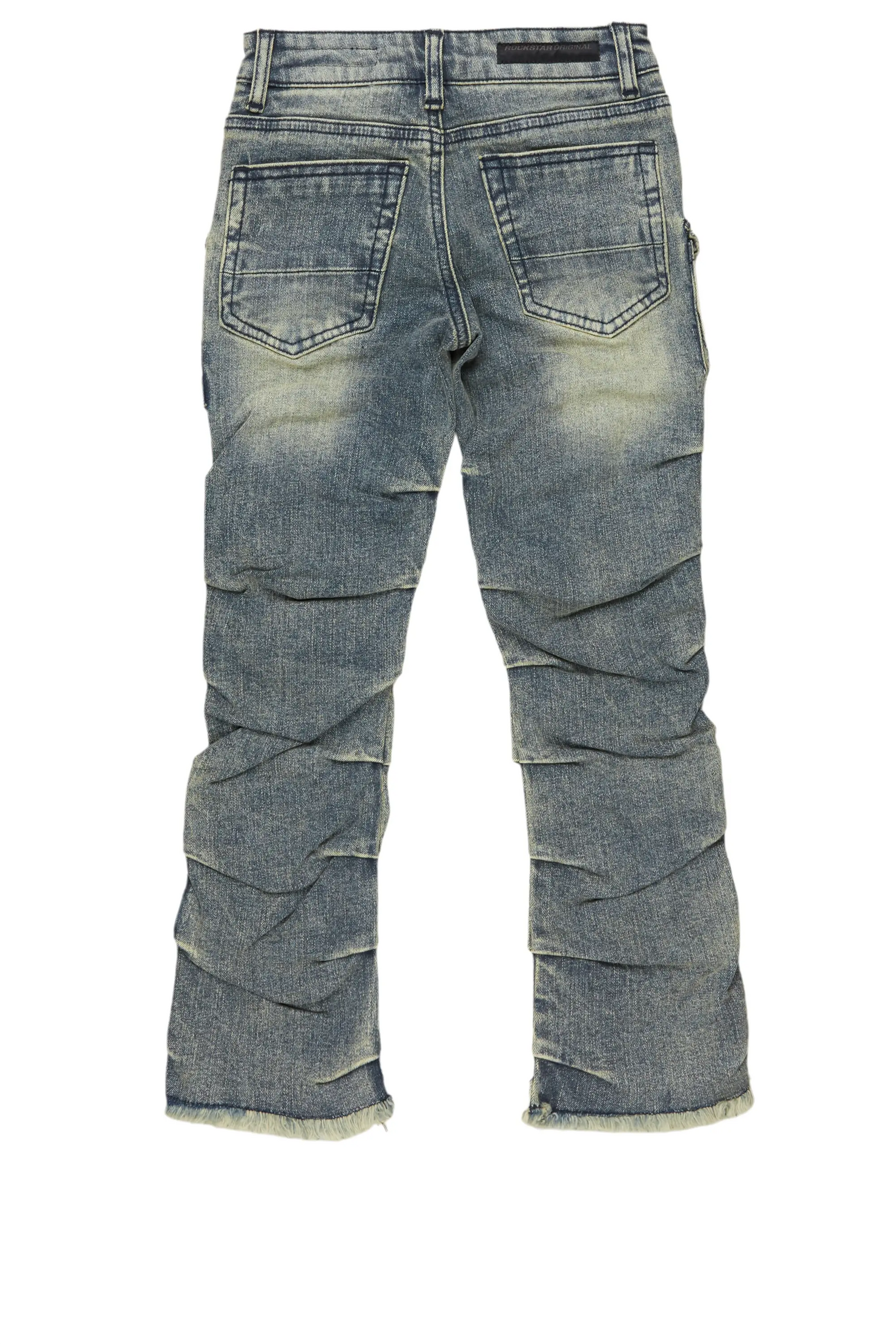 Boys Gentry Tint Blue Stacked Flare Jean
