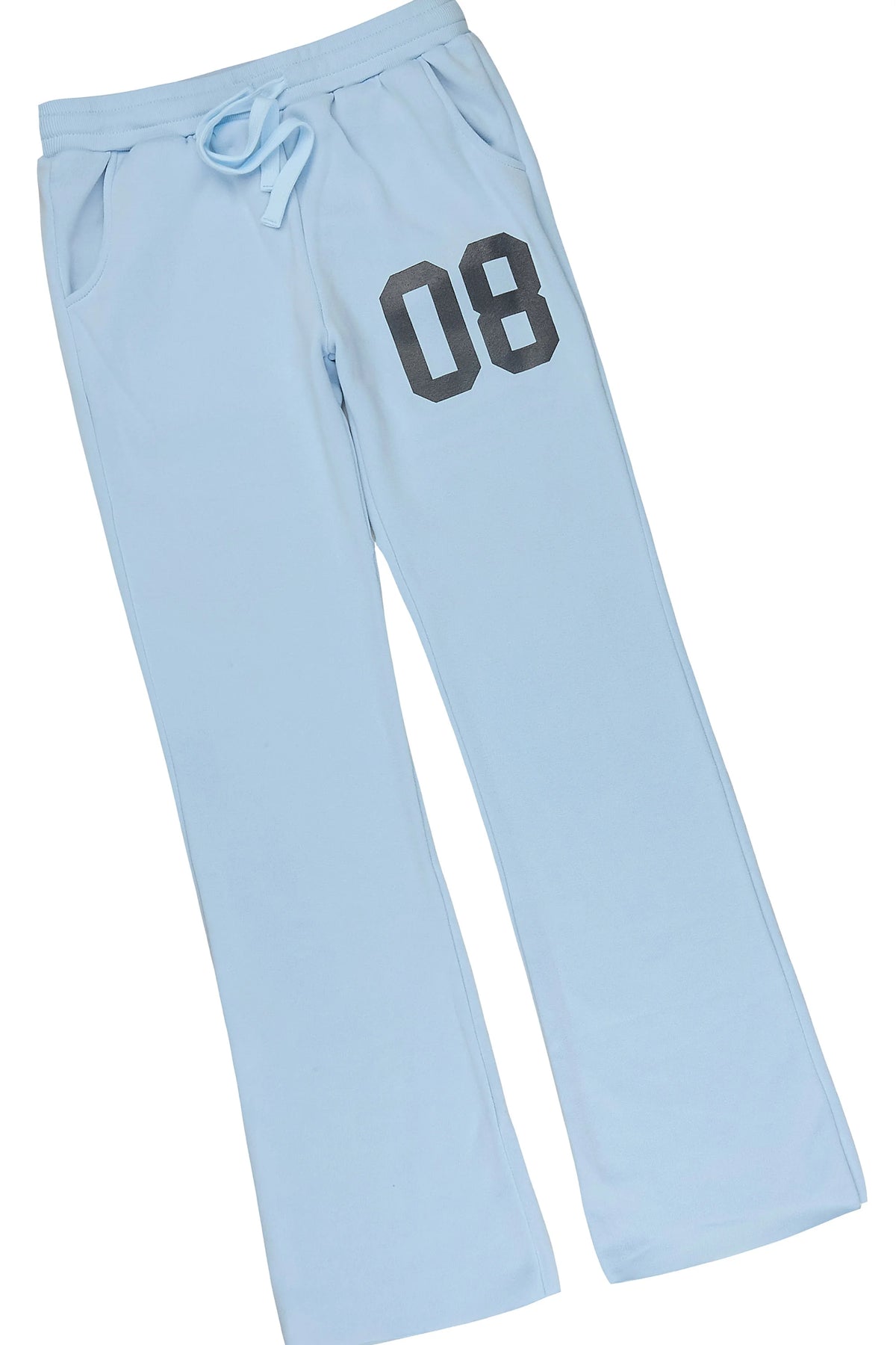 Boys Garbo Light Blue/Charcoal Hoodie Stacked Track Set