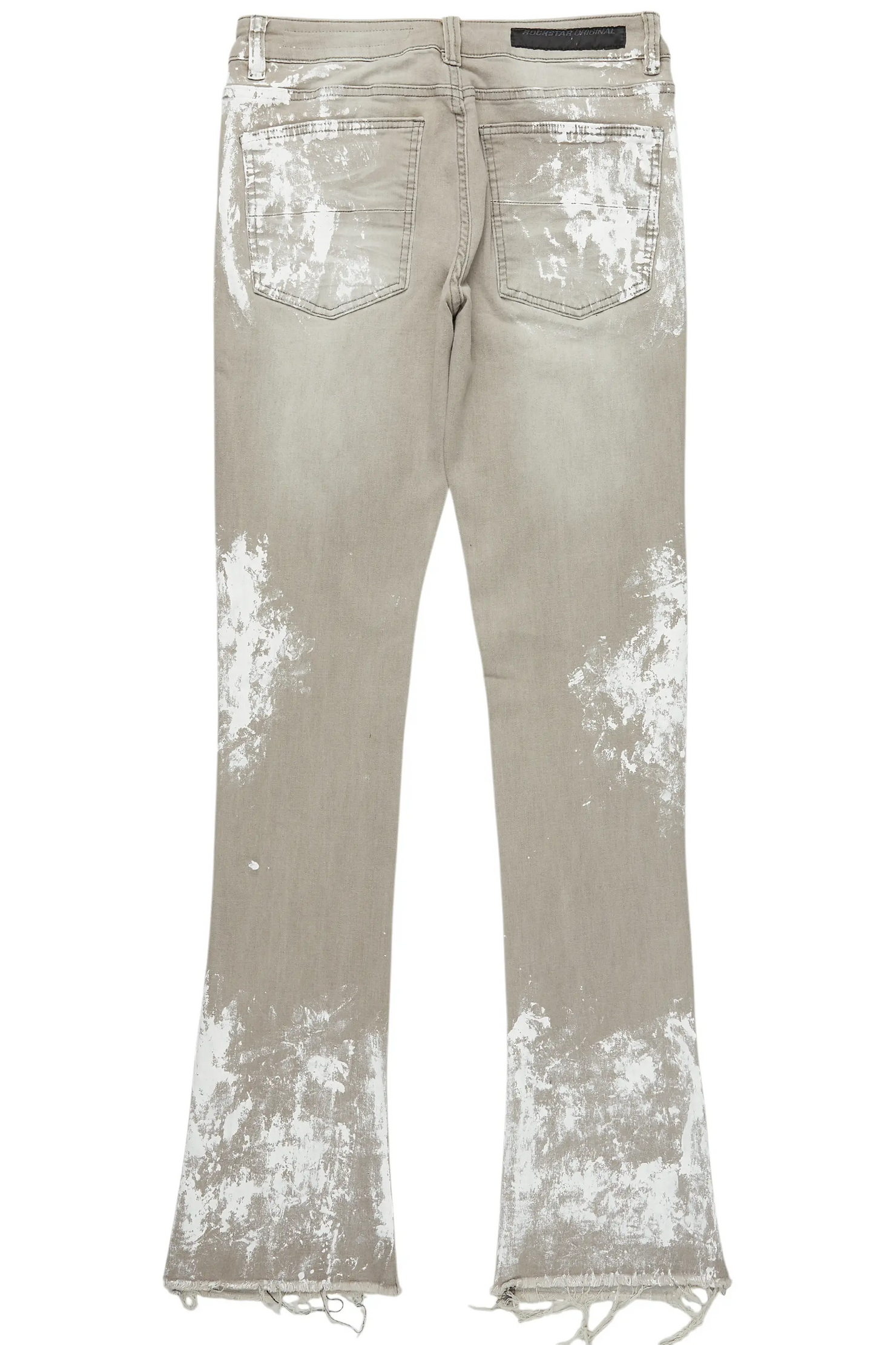 Kodak Grey/White Painter Stacked Flare Jean