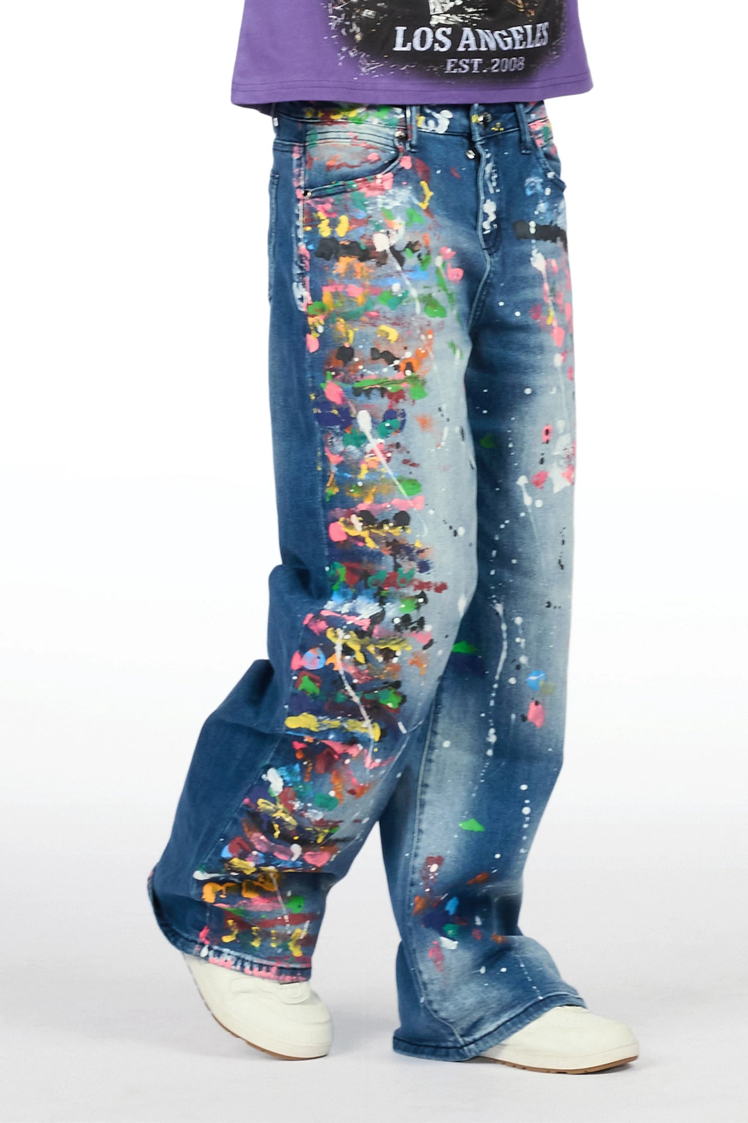 Boys Yazier Dark Blue Relaxed Fit Jean