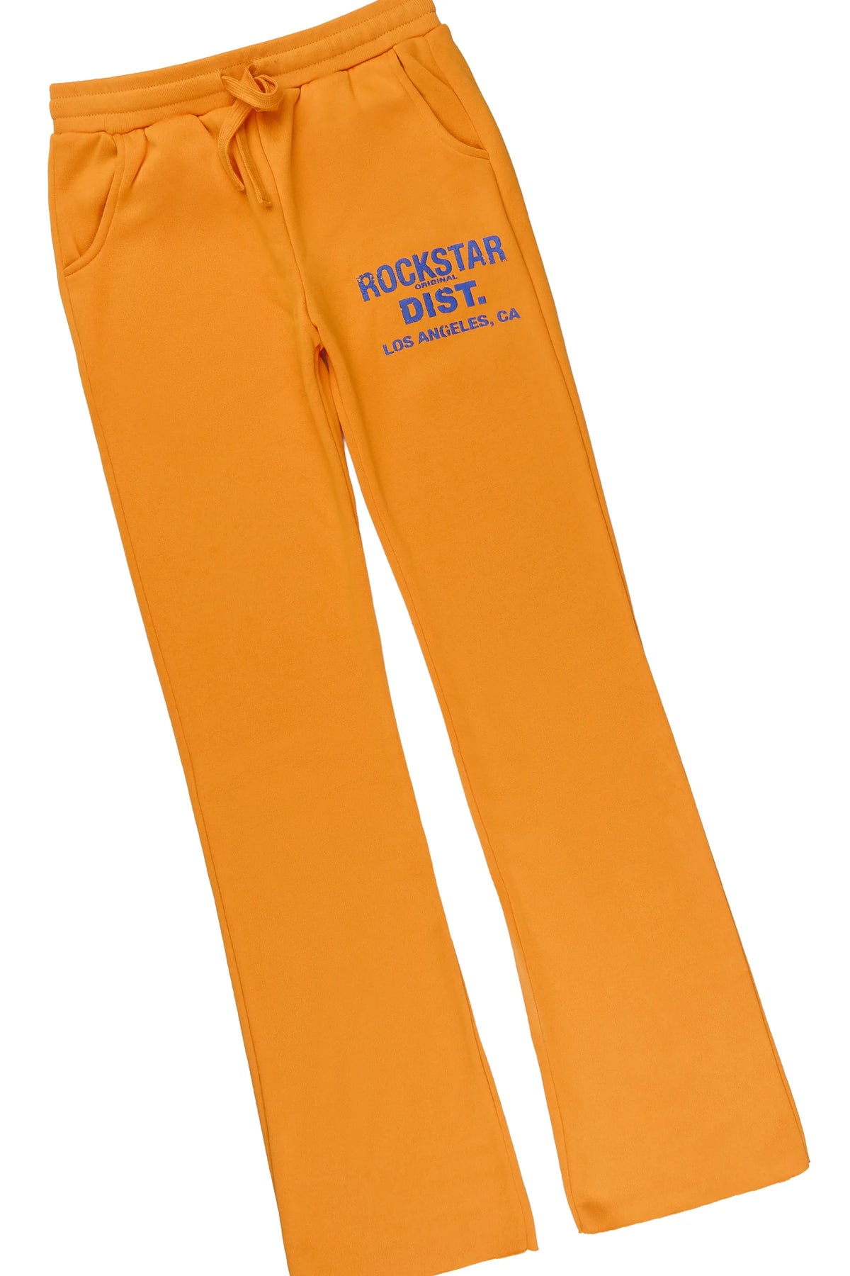 Girls Dalasia Orange/Blue Hoodie/Stacked Flare Track Set